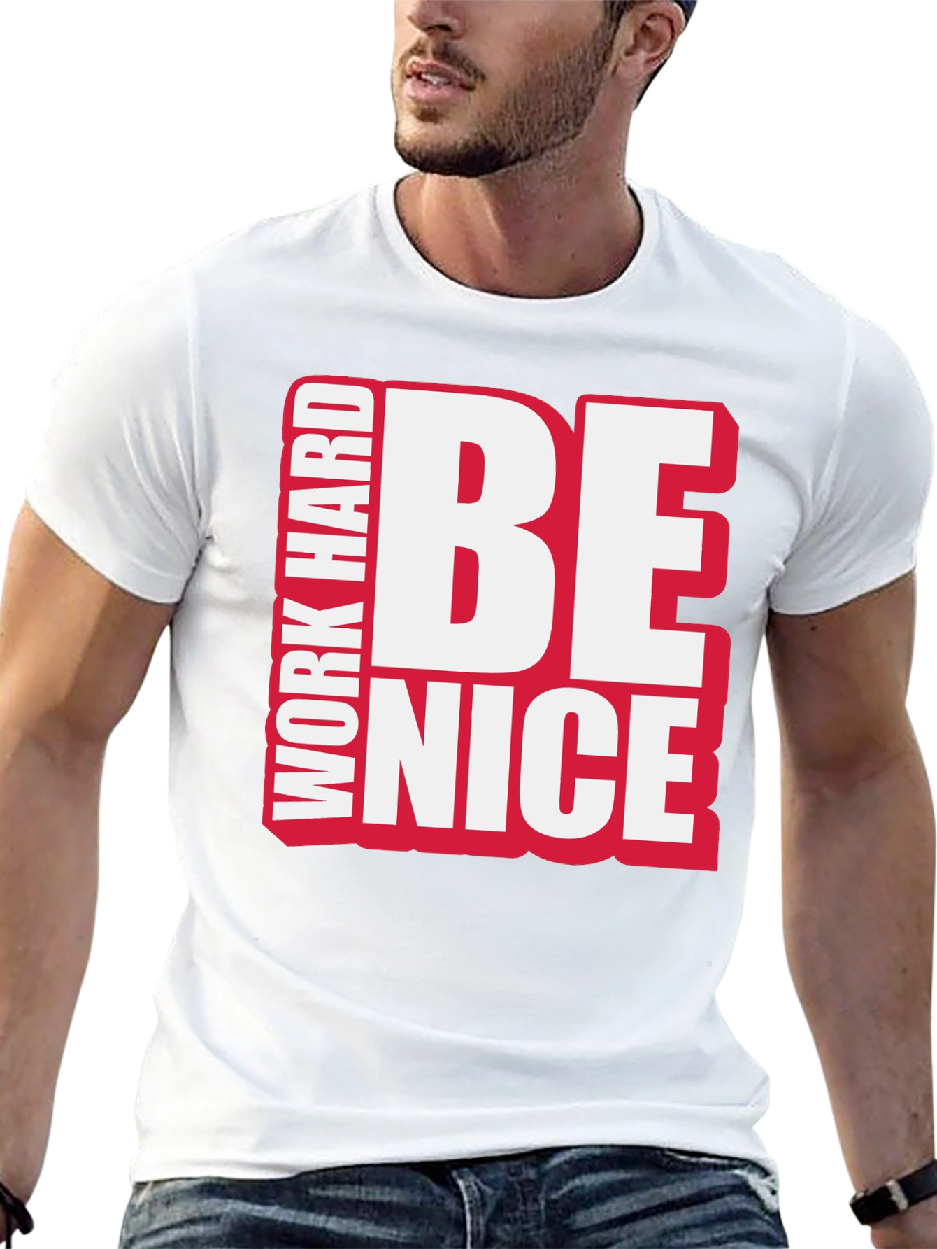 Work Hard Be Nice Graphic T-Shirt