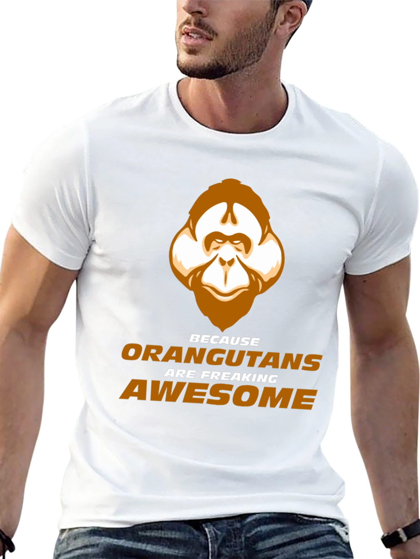 Orangutan Awesome T-Shirt - Fun Animal Graphic Tee