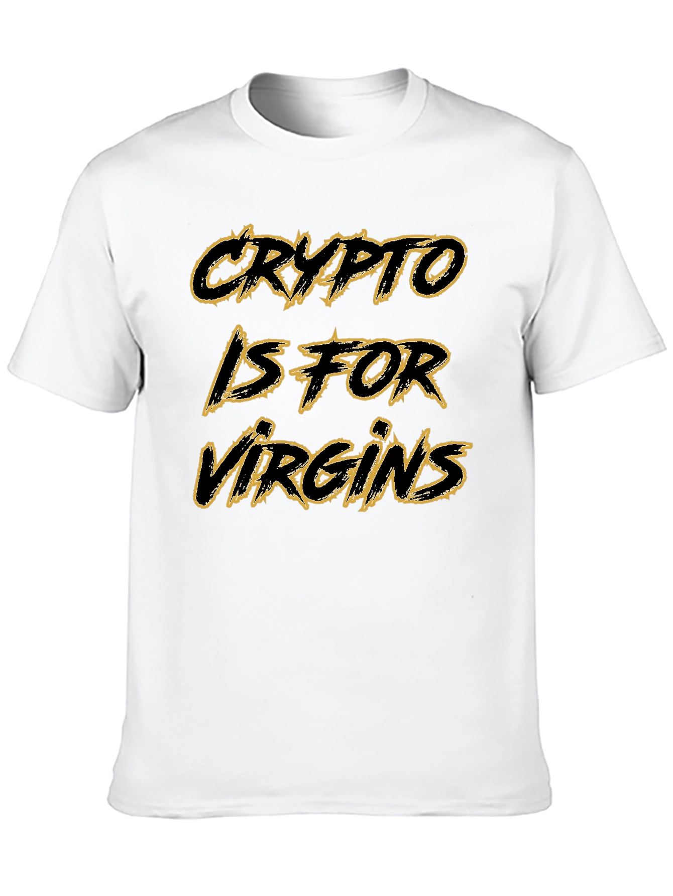 Crypto is for Virgins Black Graphic Tee