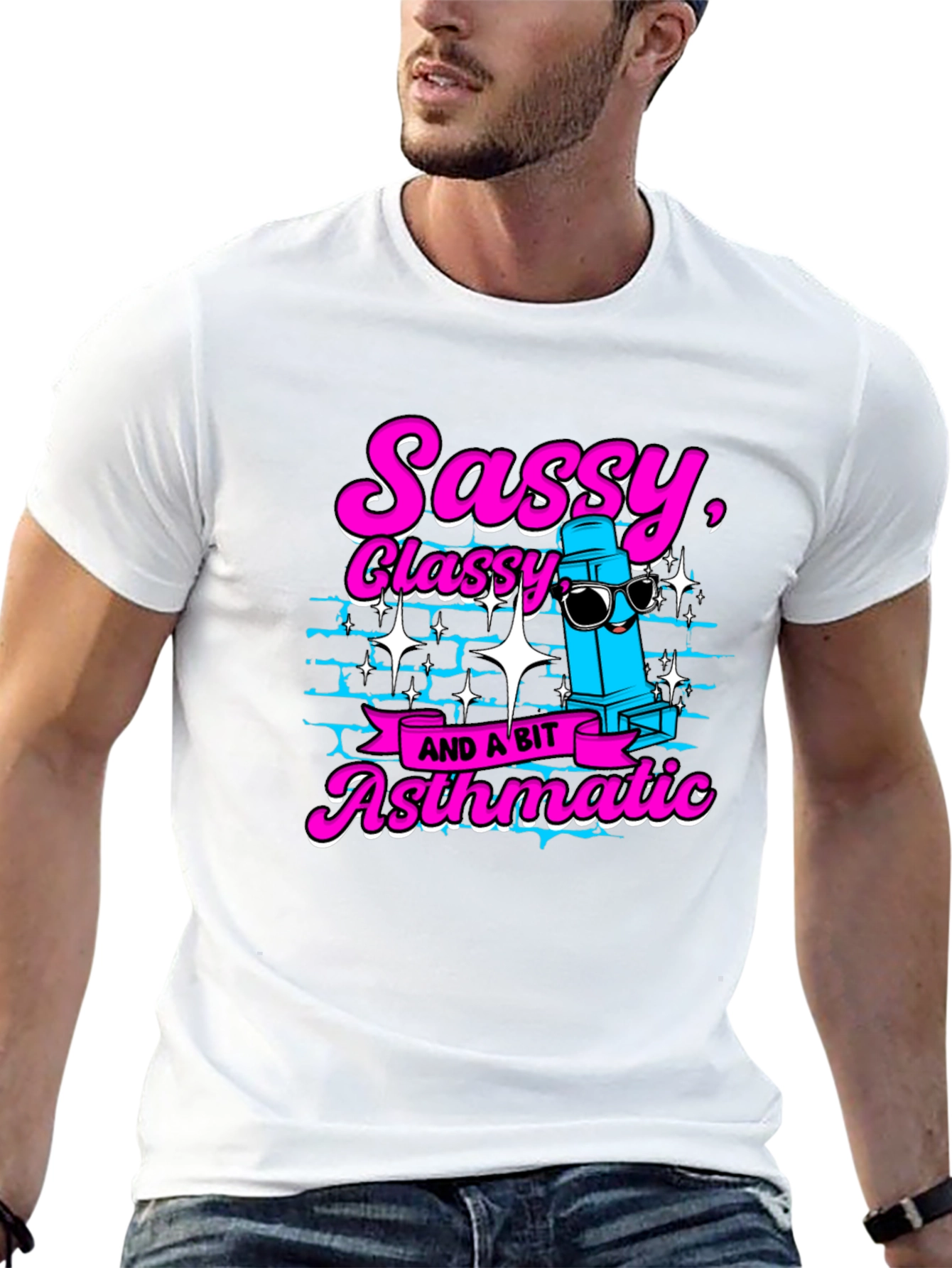 Sassy Classy and a Bit Asthmatic Black T-Shirt