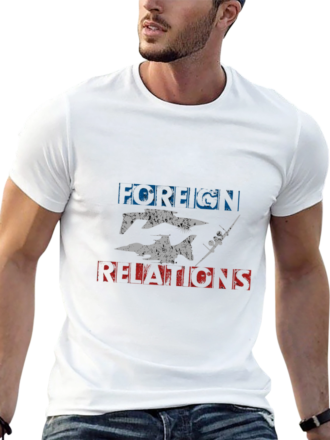Foreign Relations Graphic Tee - Black