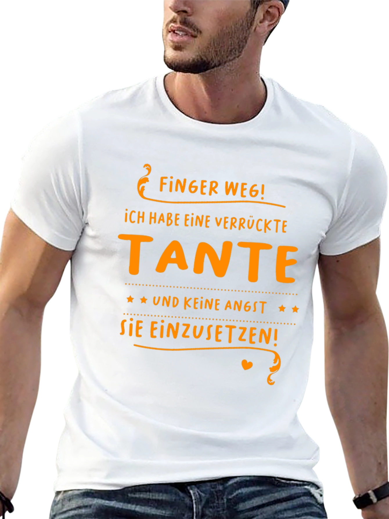 Funny German Aunt T-Shirt: Finger Weg! Verruckte Tante