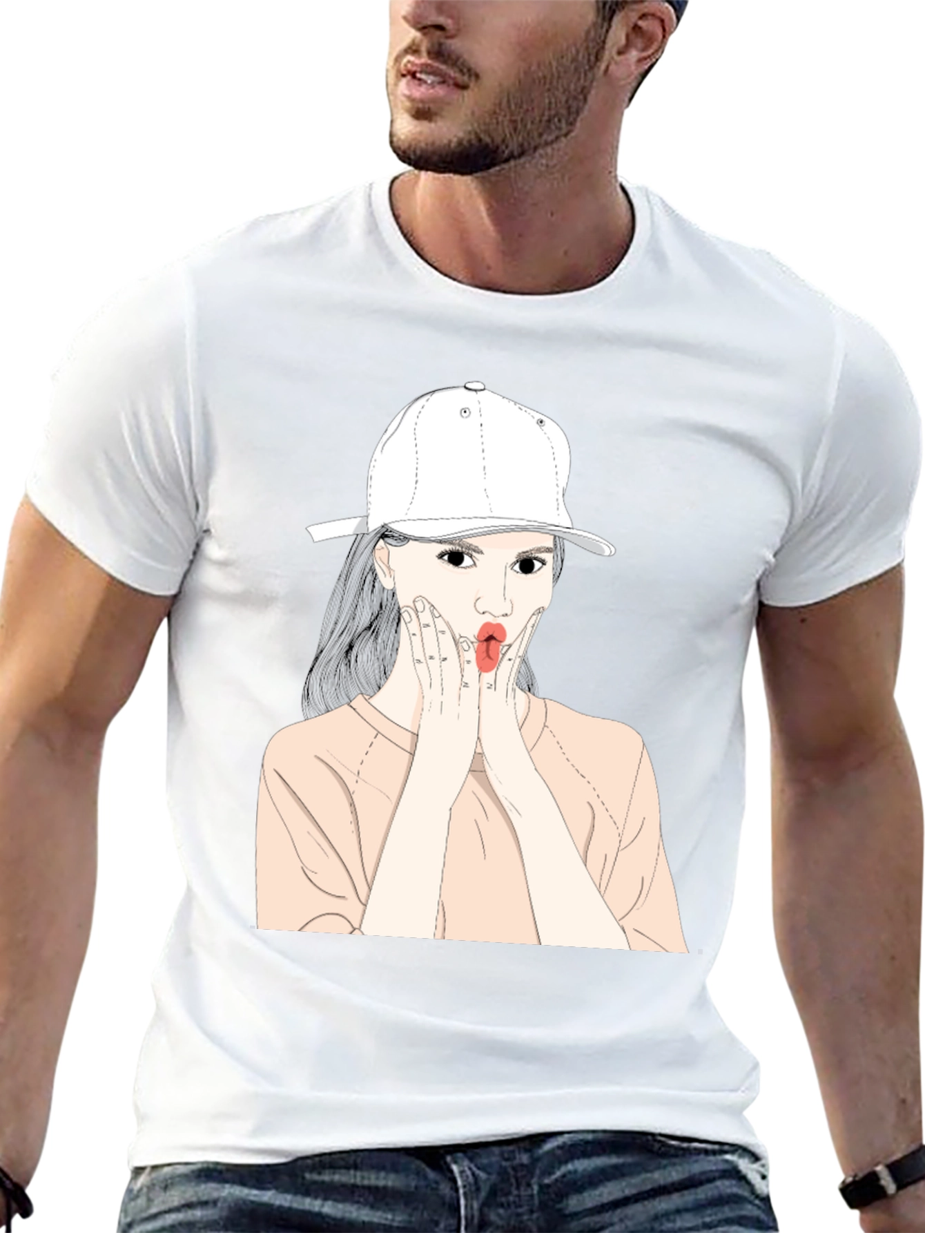 Fun Cartoon Girl Graphic Tee