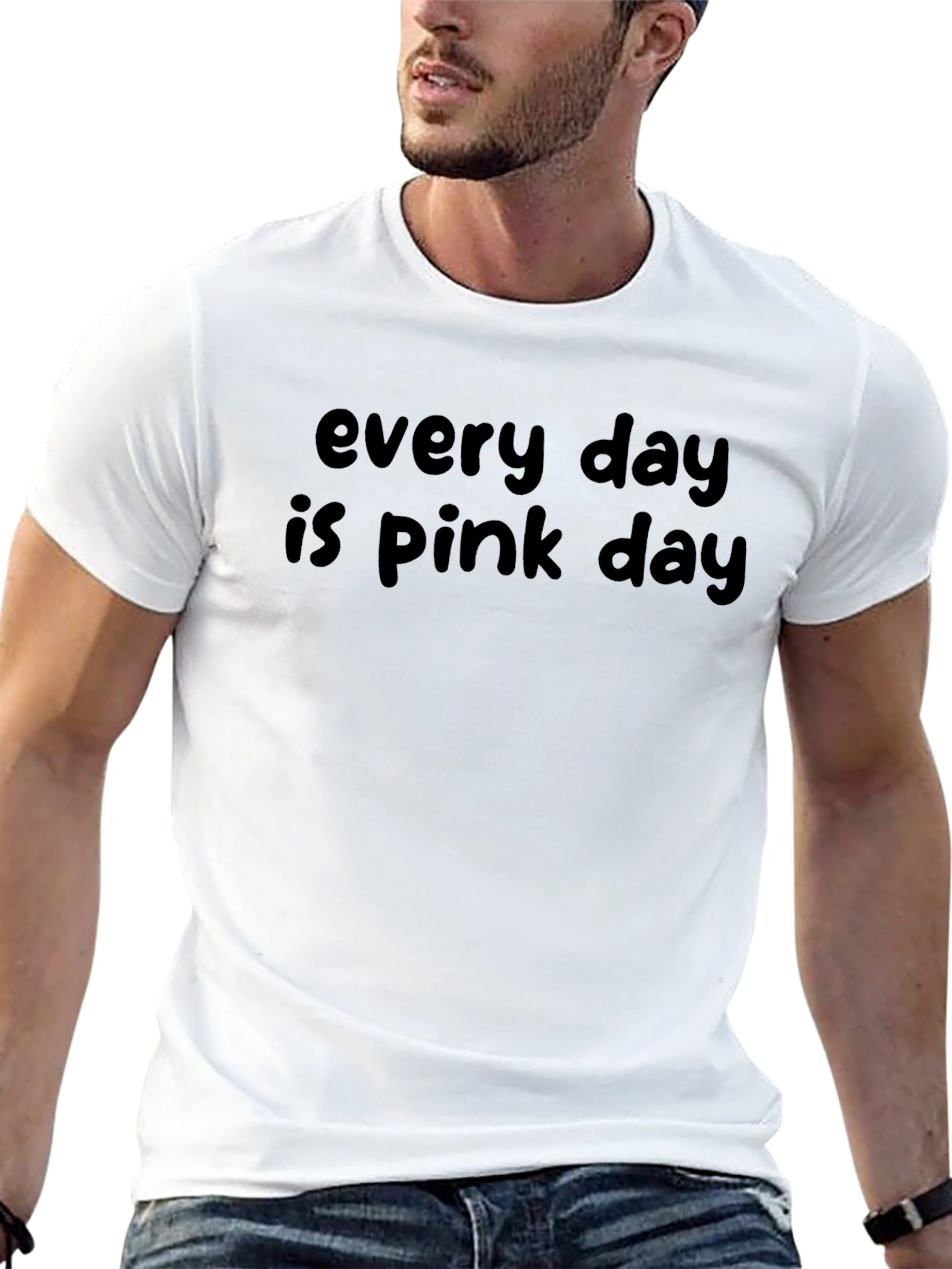 Every Day Is Pink Day Black T-Shirt