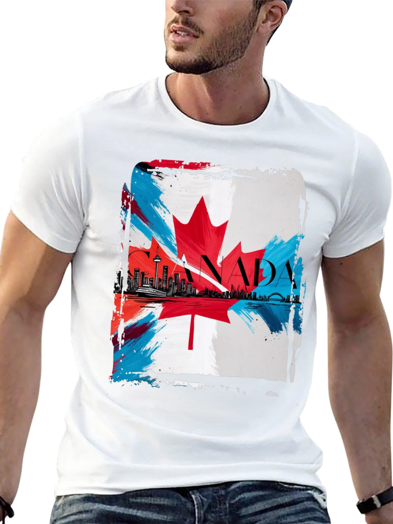 Canada Flag T-Shirt - Patriotic Graphic Tee