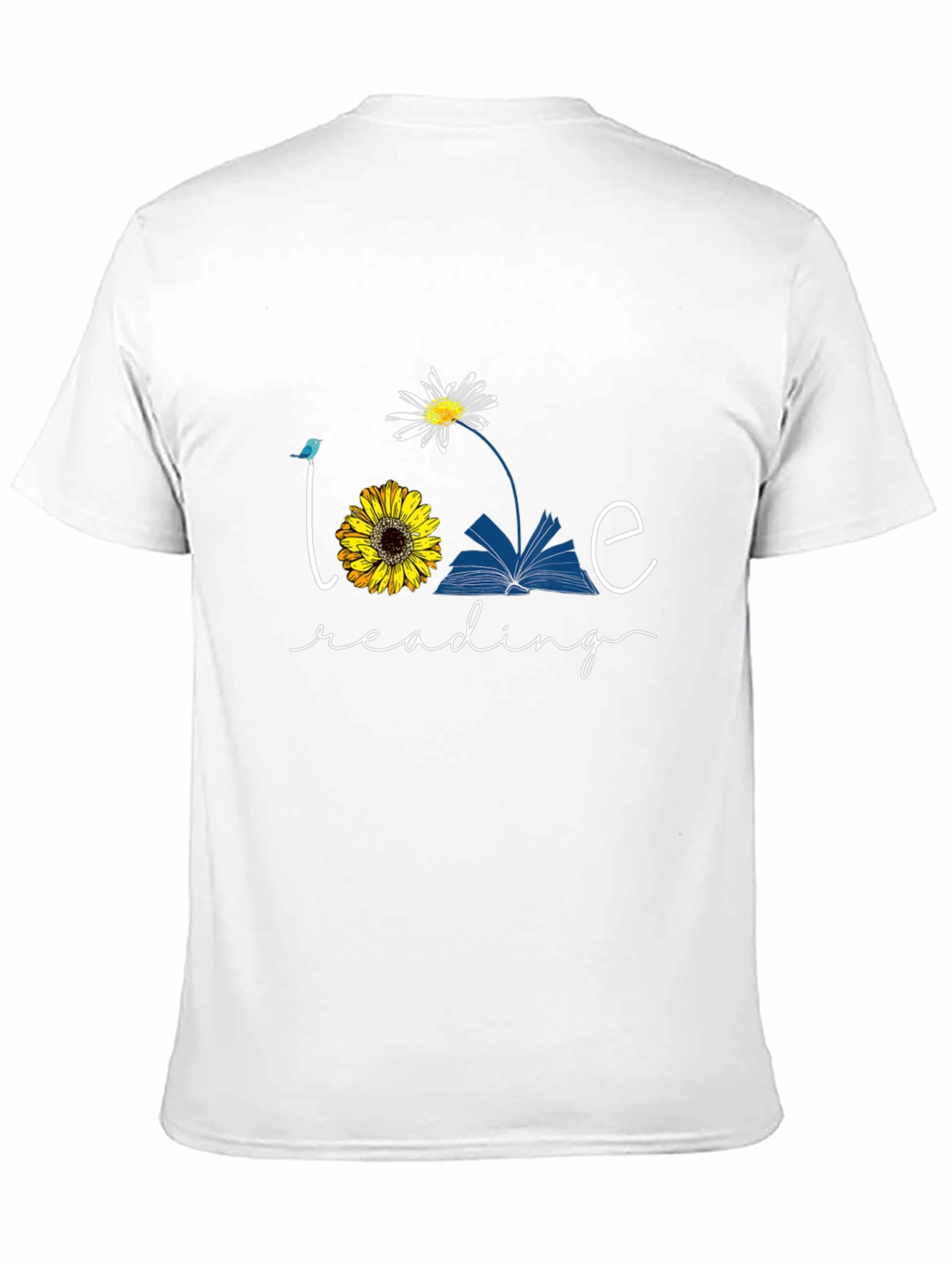 Love Reading Graphic T-Shirt Floral Book Tee