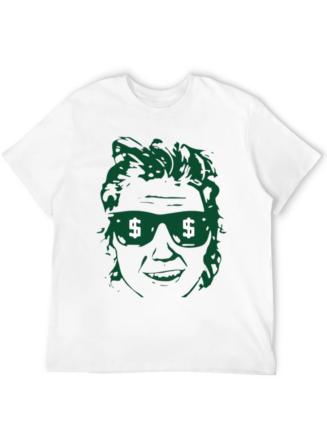 Money Vision Tee - Green Graphic Print