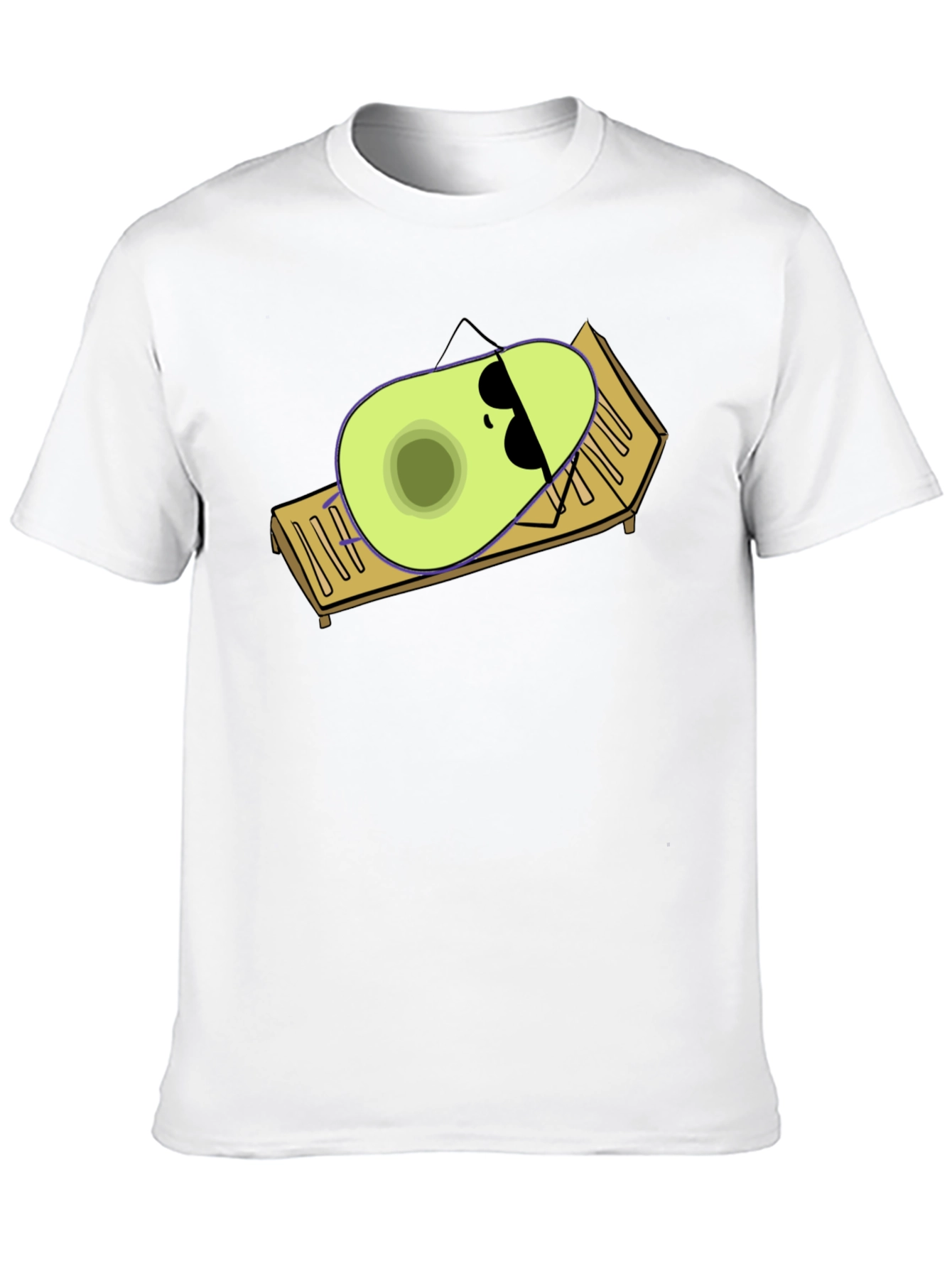Relaxing Avocado Graphic Tee - Suns Out Pits Out!