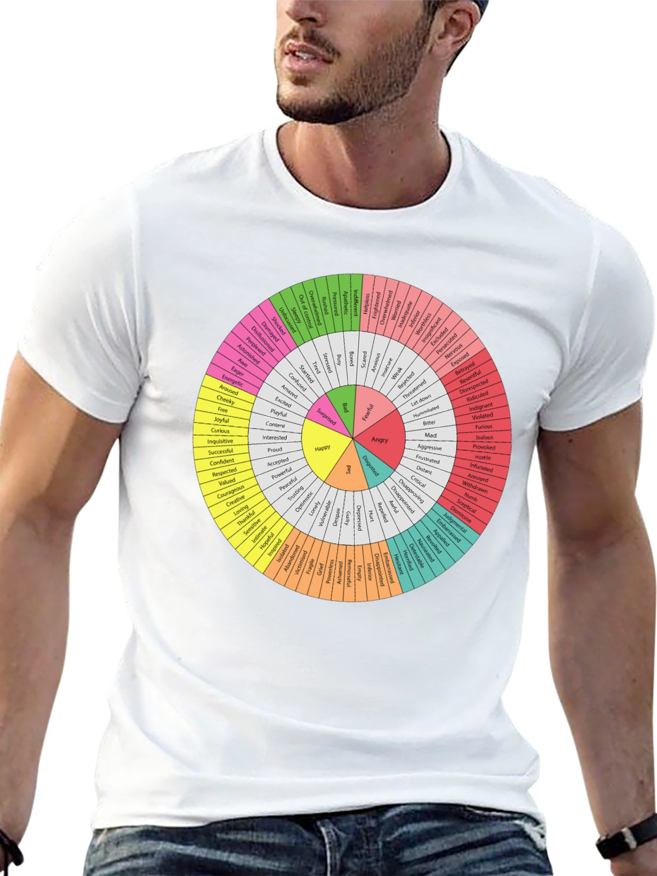 Emotions Wheel T-Shirt - Express Yourself!