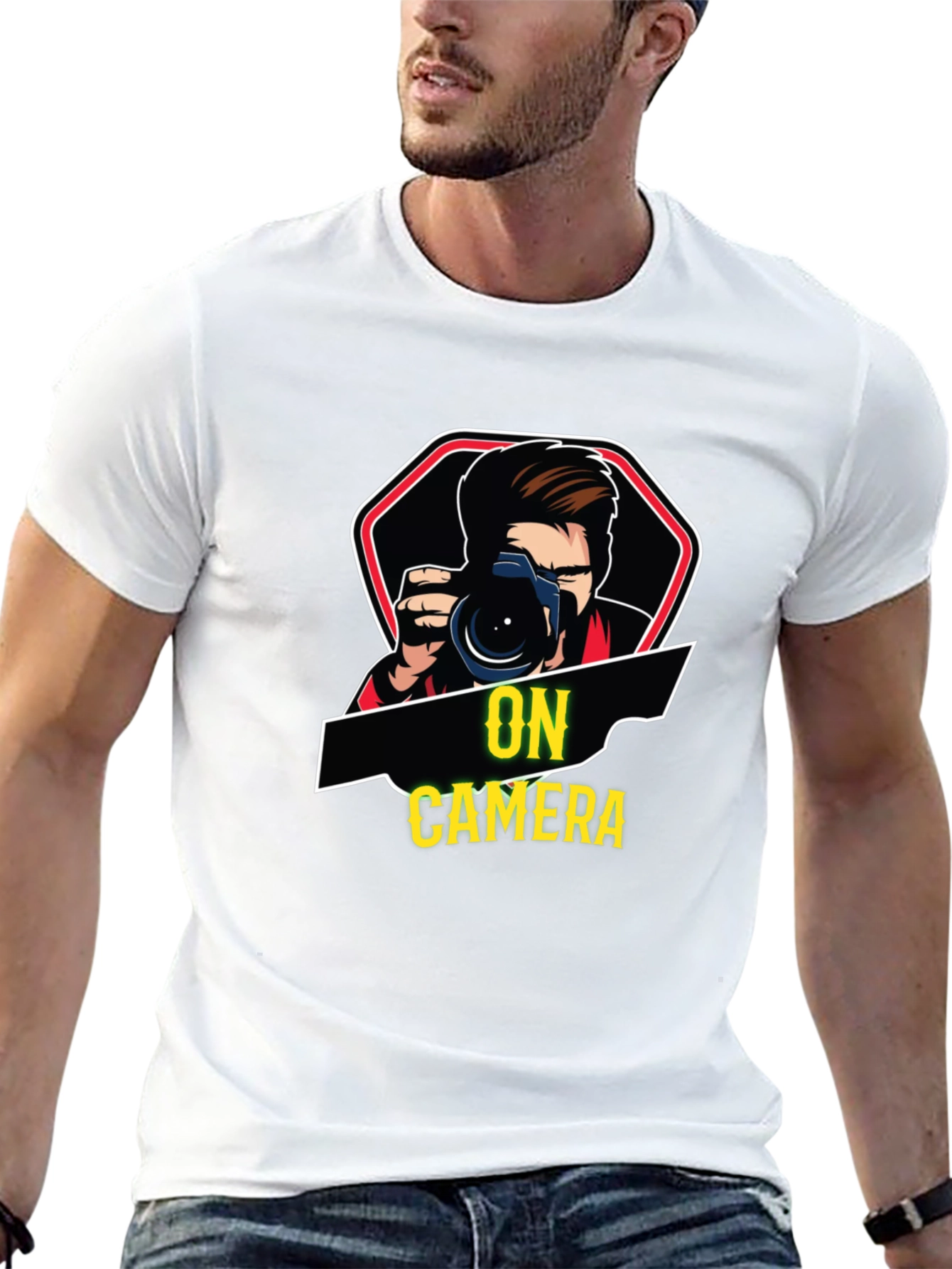 On Camera Black T-Shirt