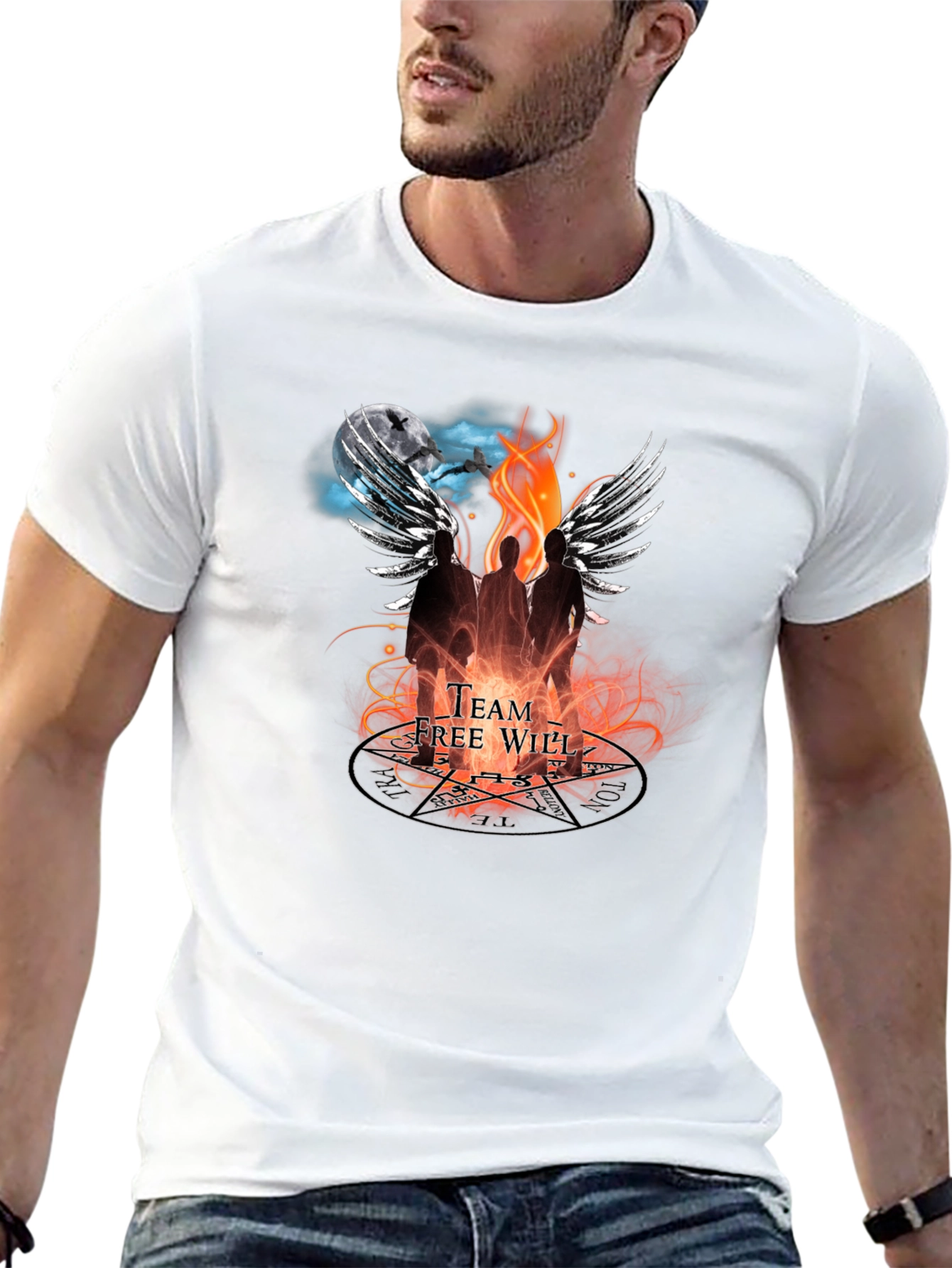 Supernatural Team Free Will Graphic Tee