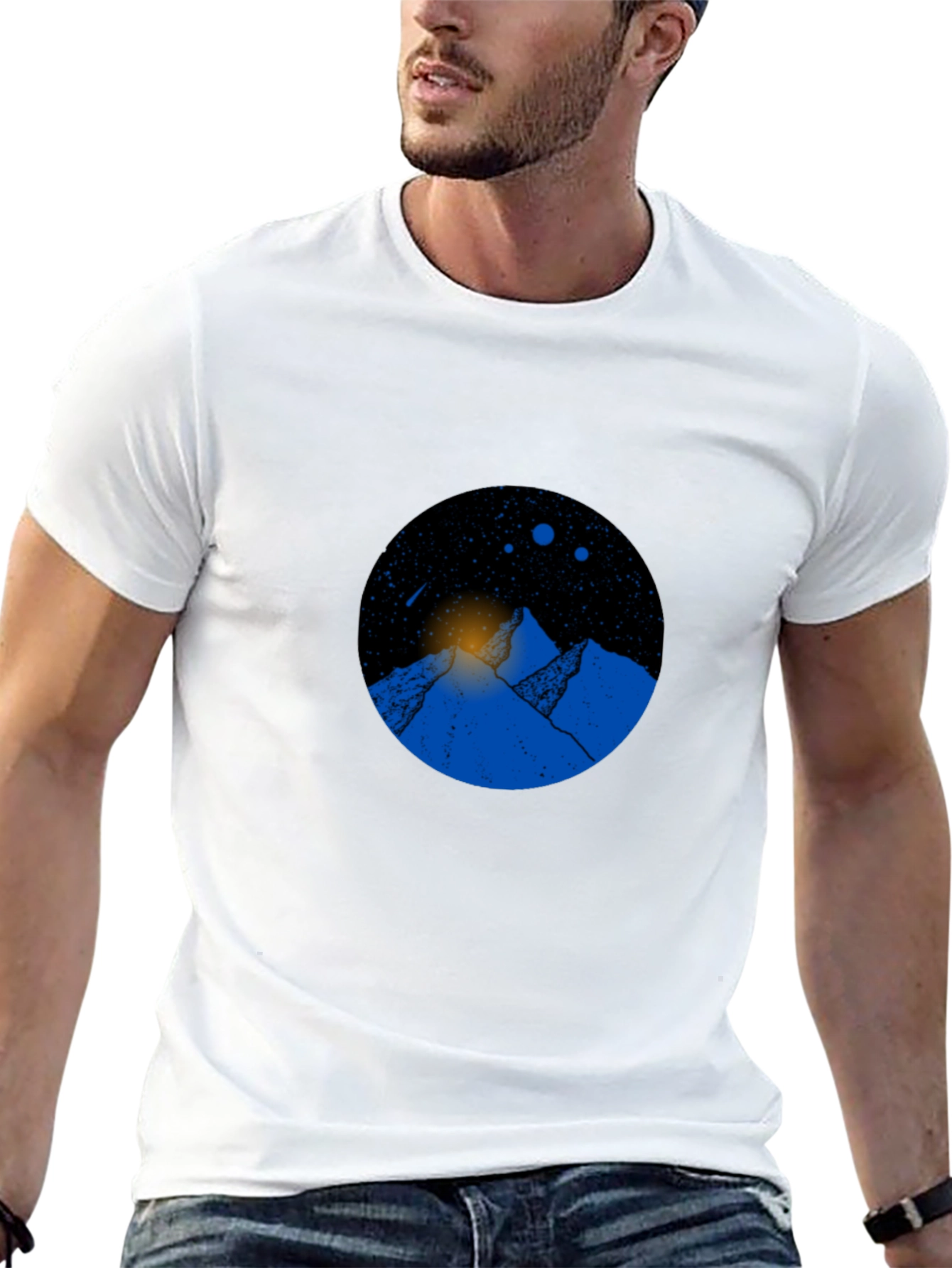 Mountain Graphic Black T-Shirt