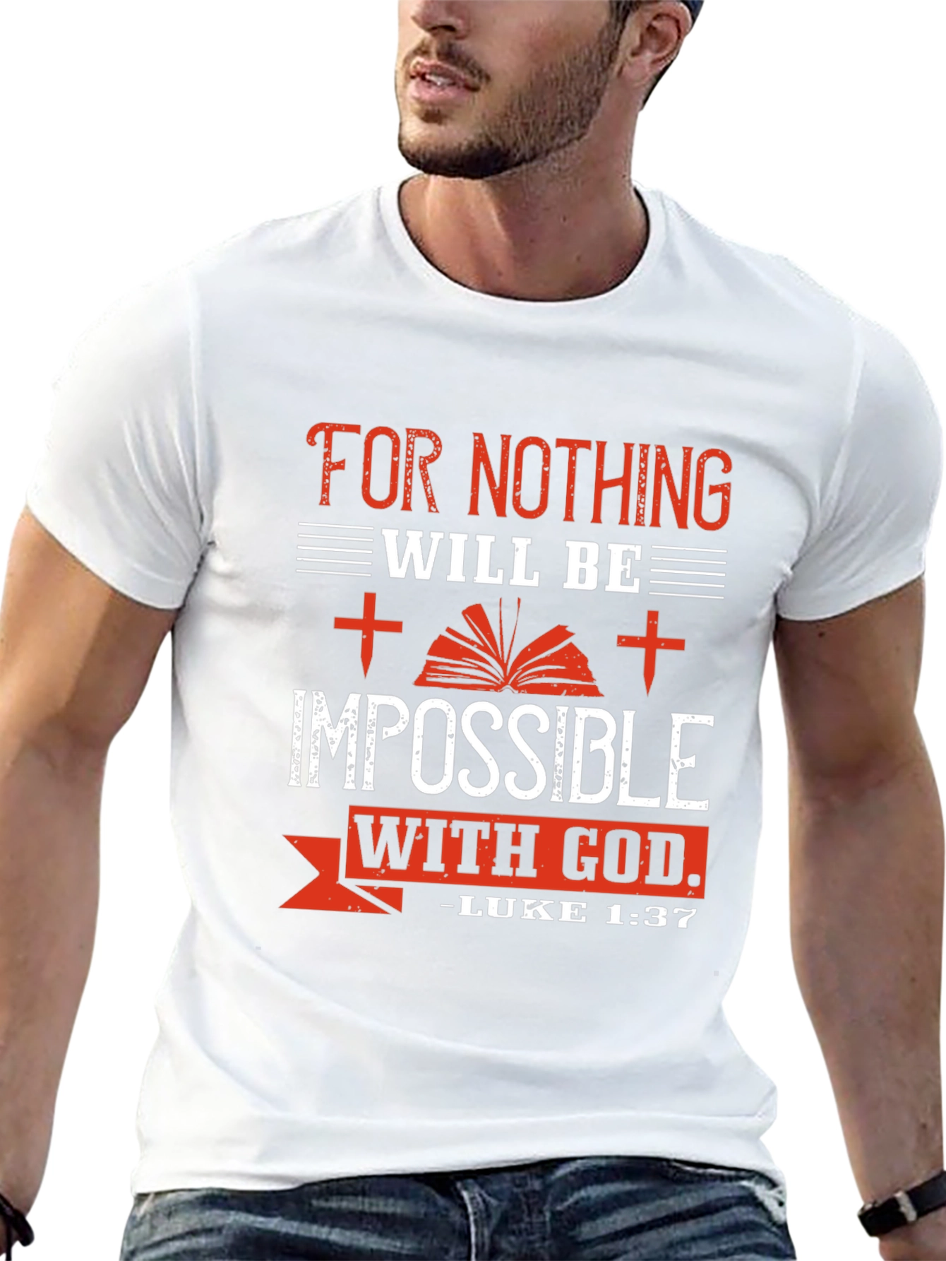 Impossible With God T-Shirt - Luke 1:37
