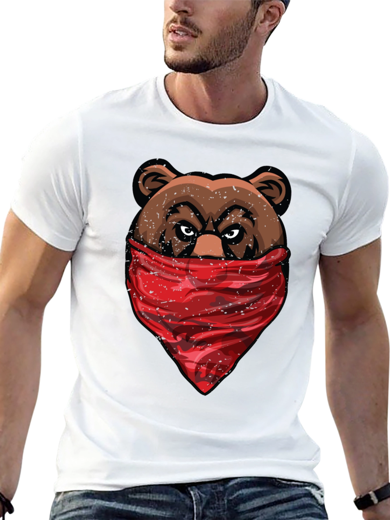 Bear Bandit Graphic Tee - Cool & Edgy Streetwear