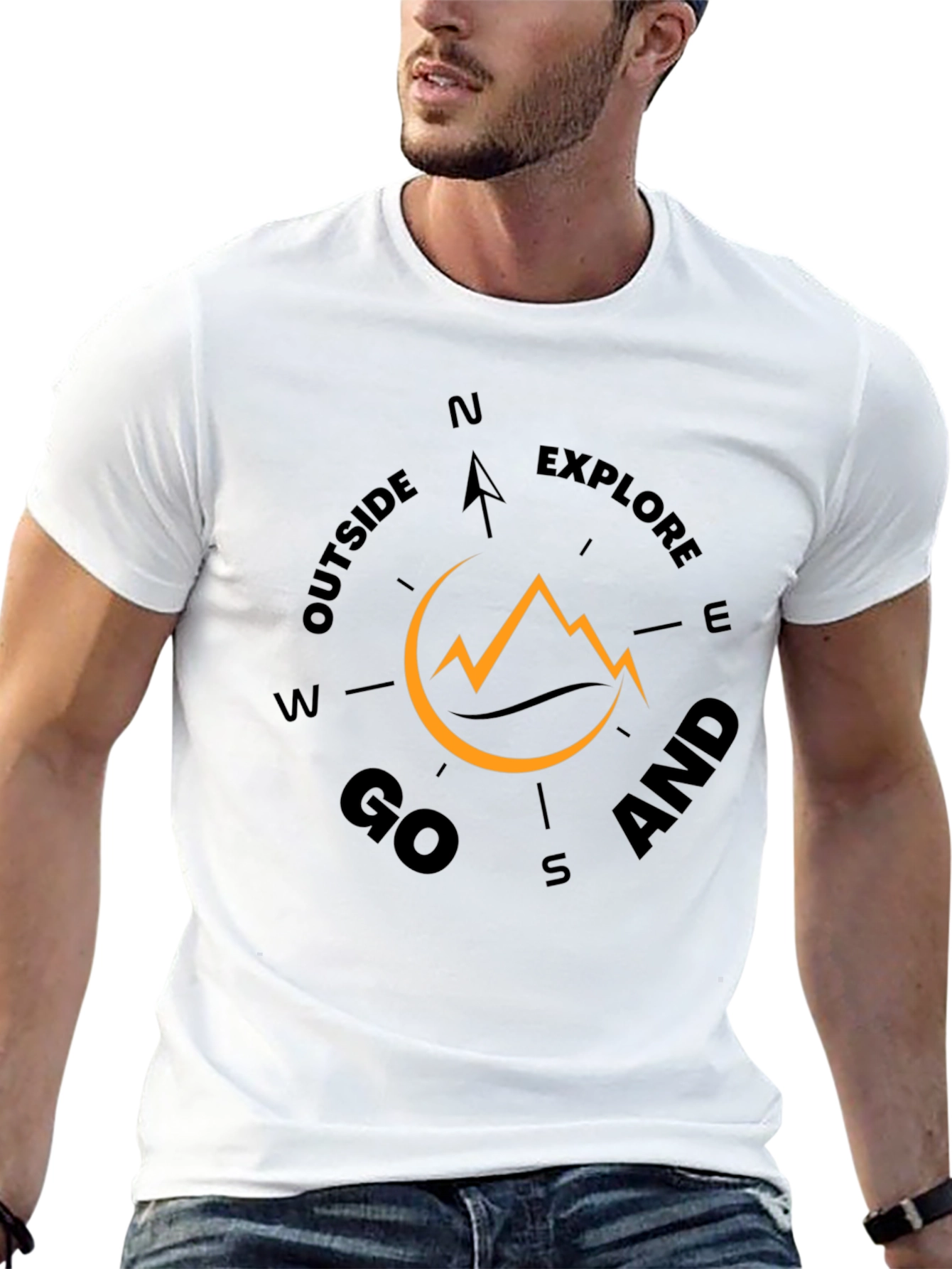 Outdoor Adventure Compass Graphic Tee