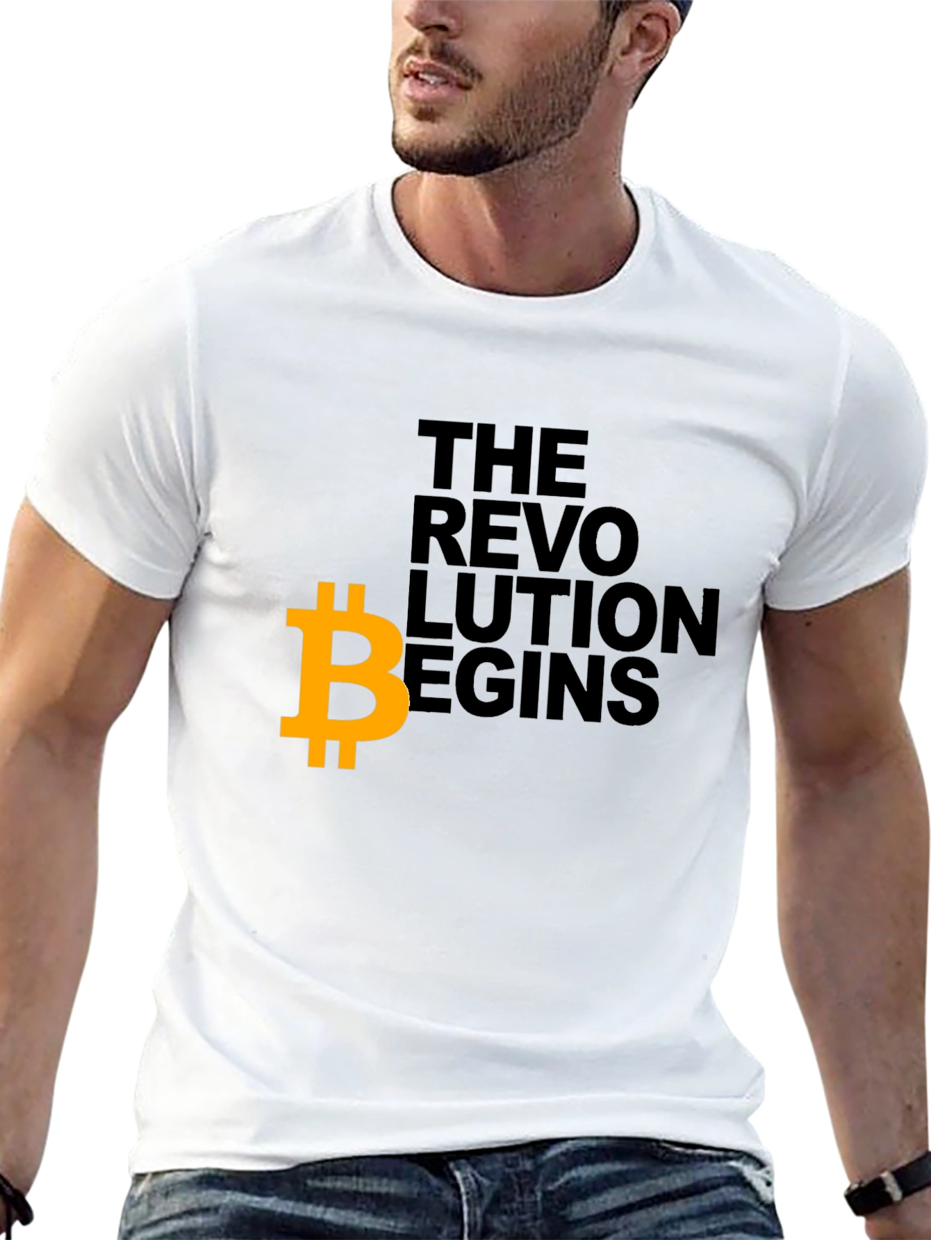 Bitcoin Revolution Begins Graphic T-Shirt