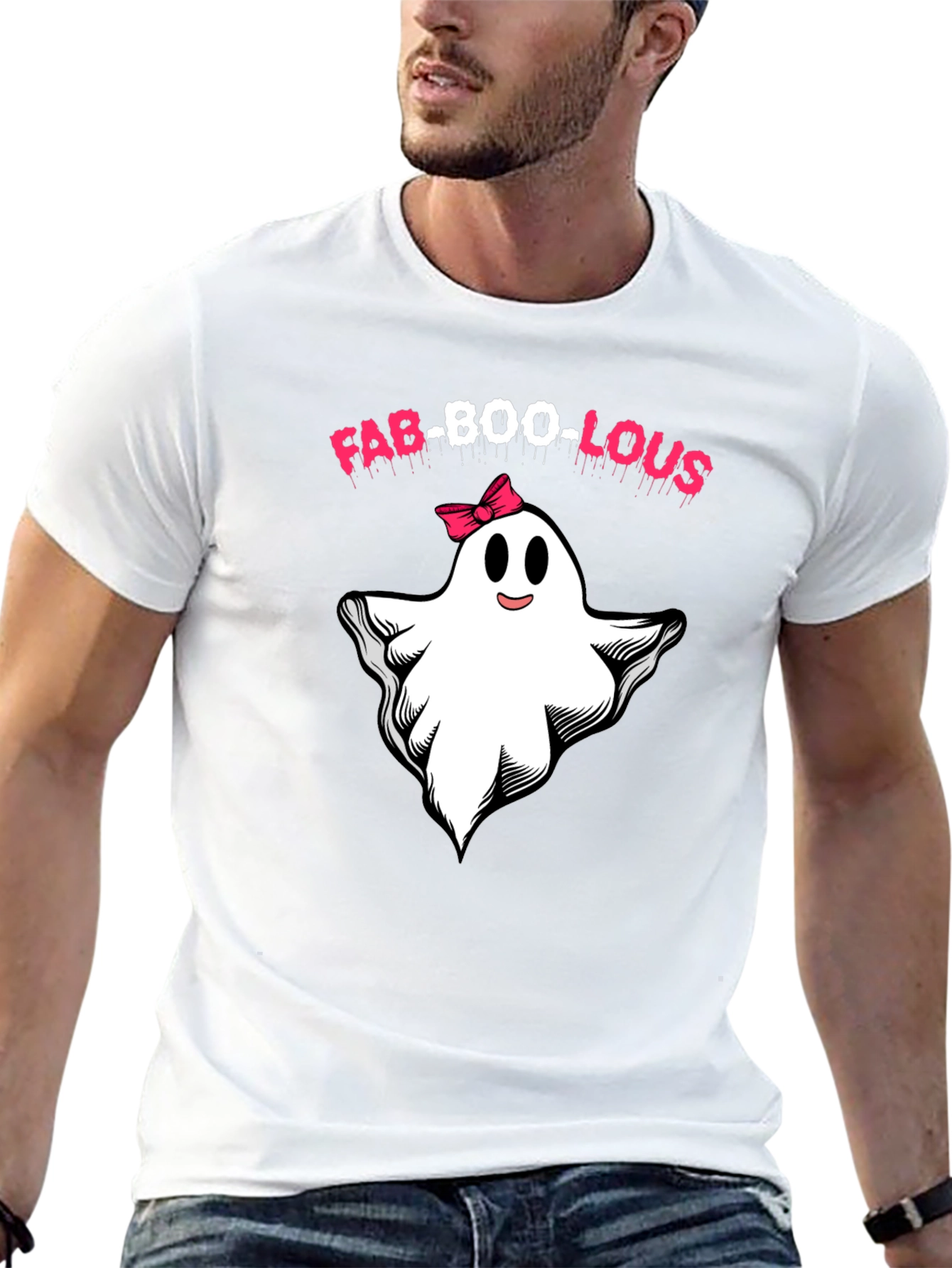 Fab-Boo-Lous Ghost T-Shirt - Halloween Spooky Cute