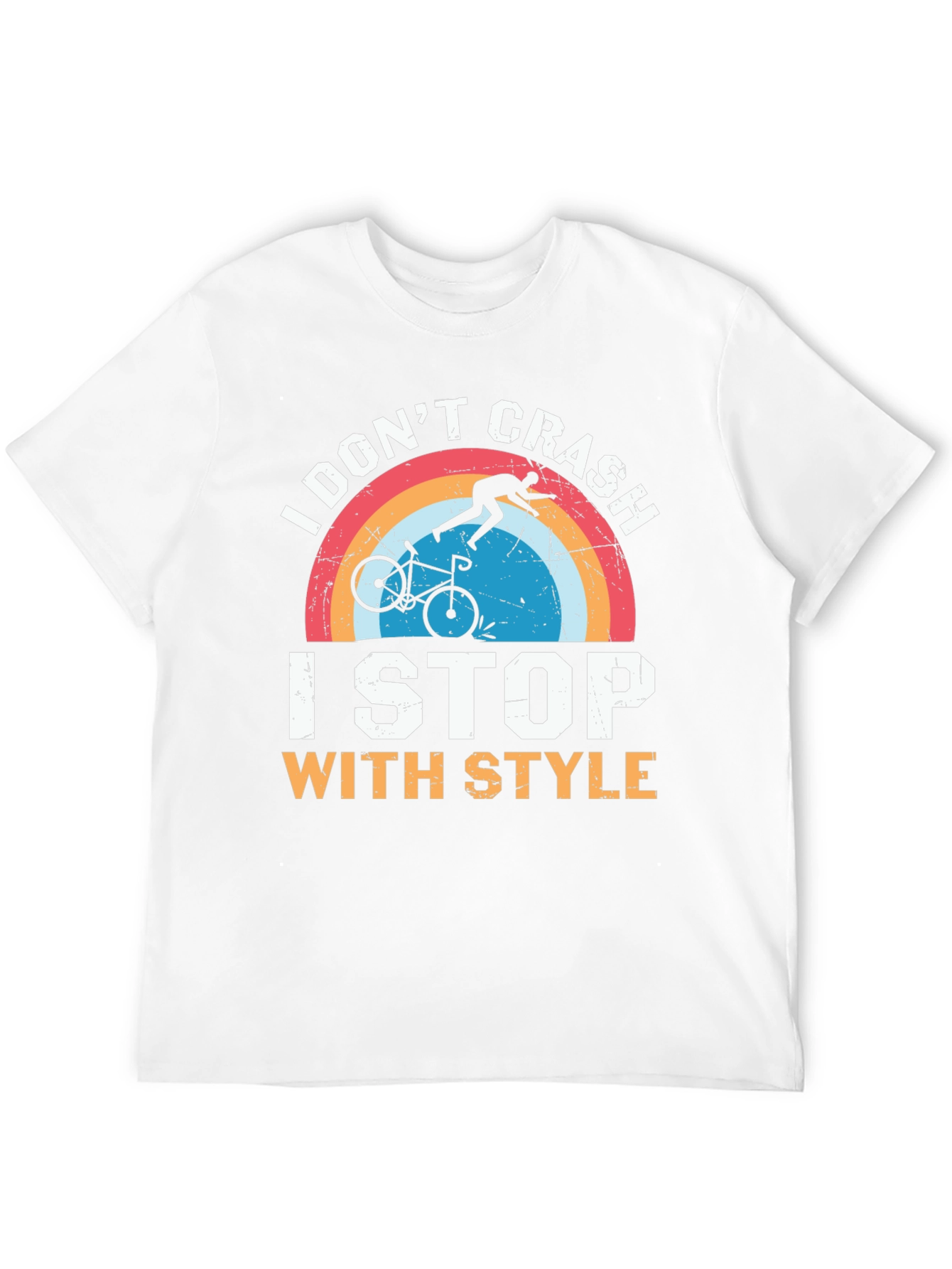 I Dont Crash I Stop With Style Black T-Shirt