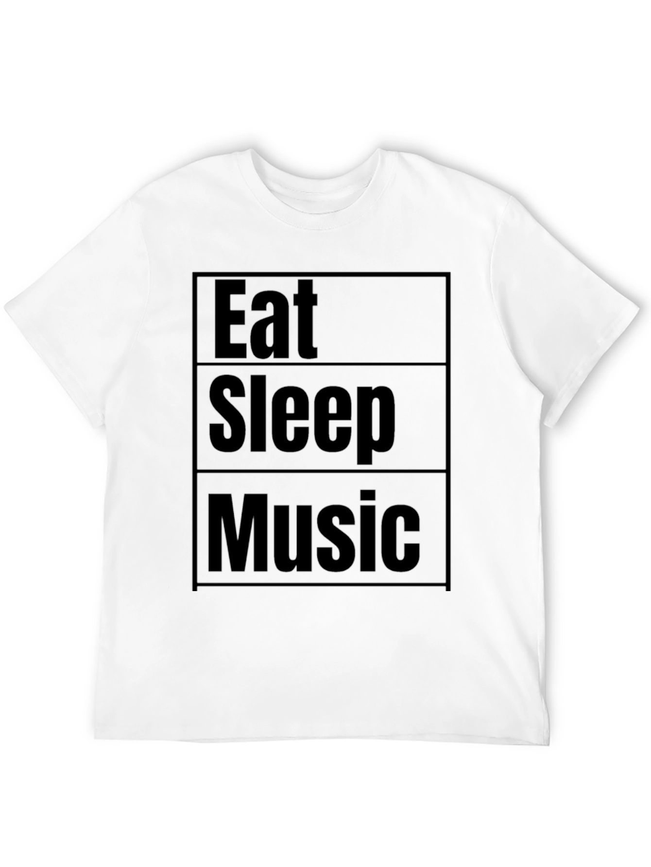 Eat Sleep Music Black T-Shirt