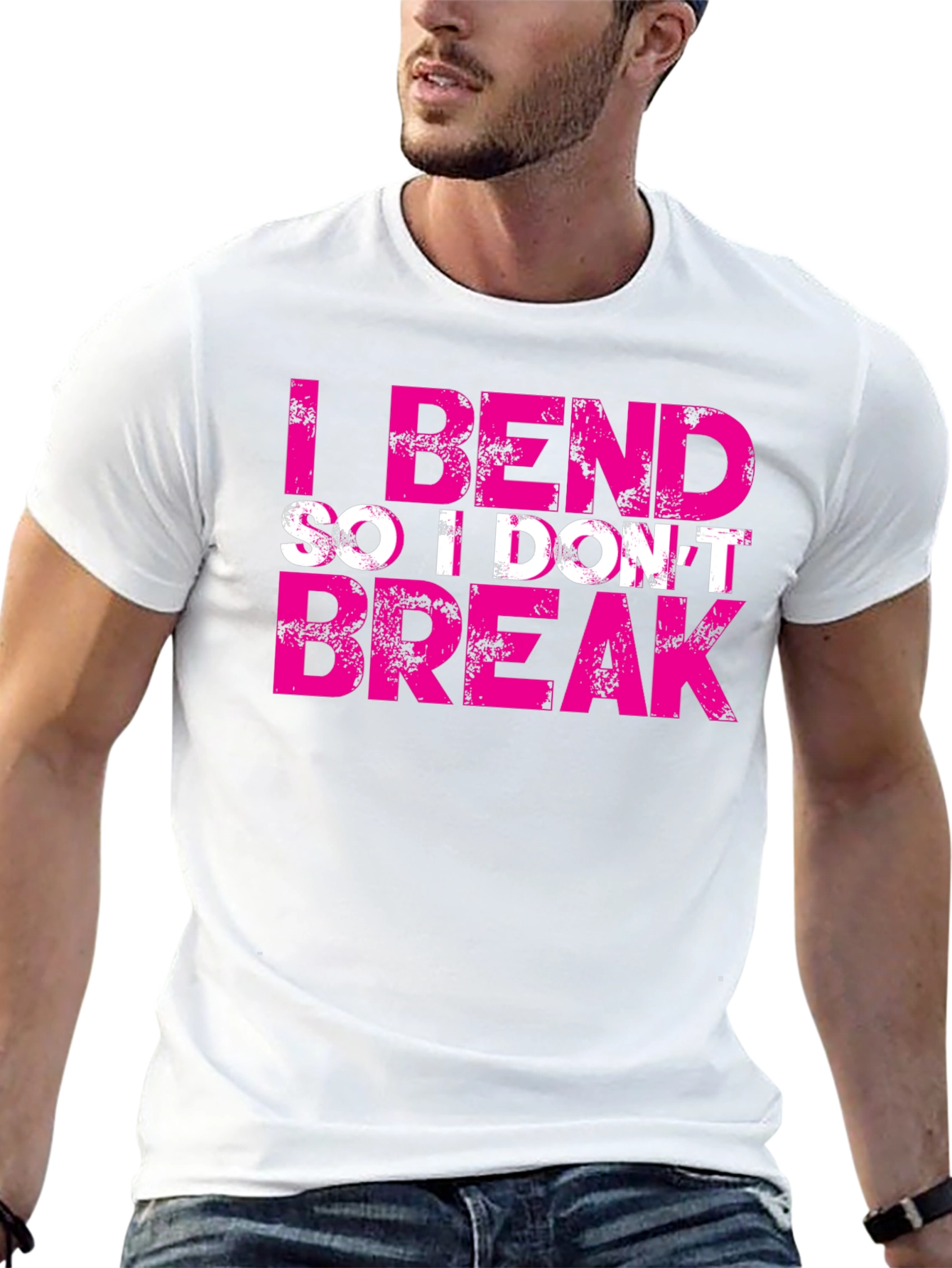 I Bend So I Dont Break Black Tee