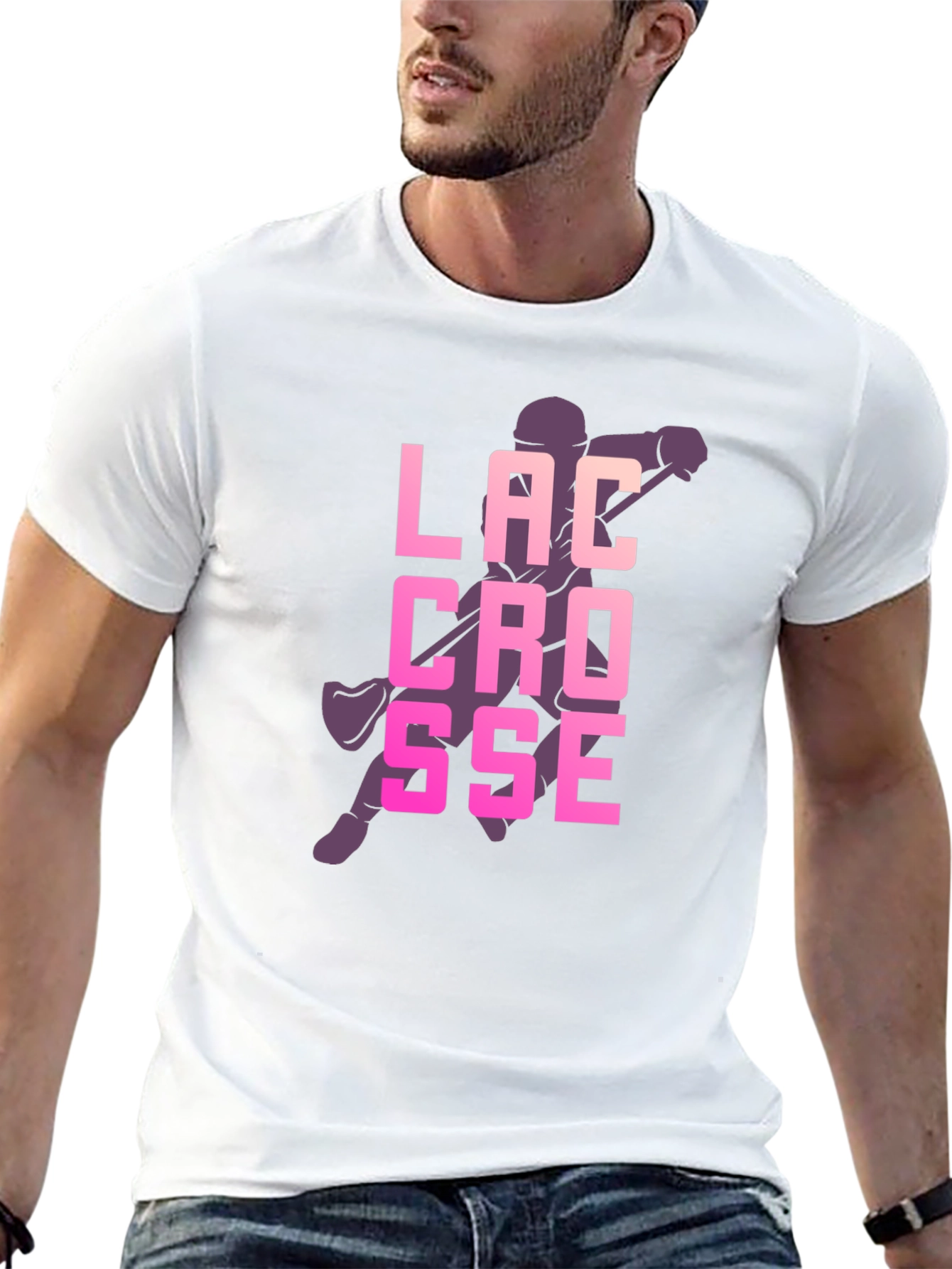 Lacrosse Graphic Tee - Sporty Casual Style
