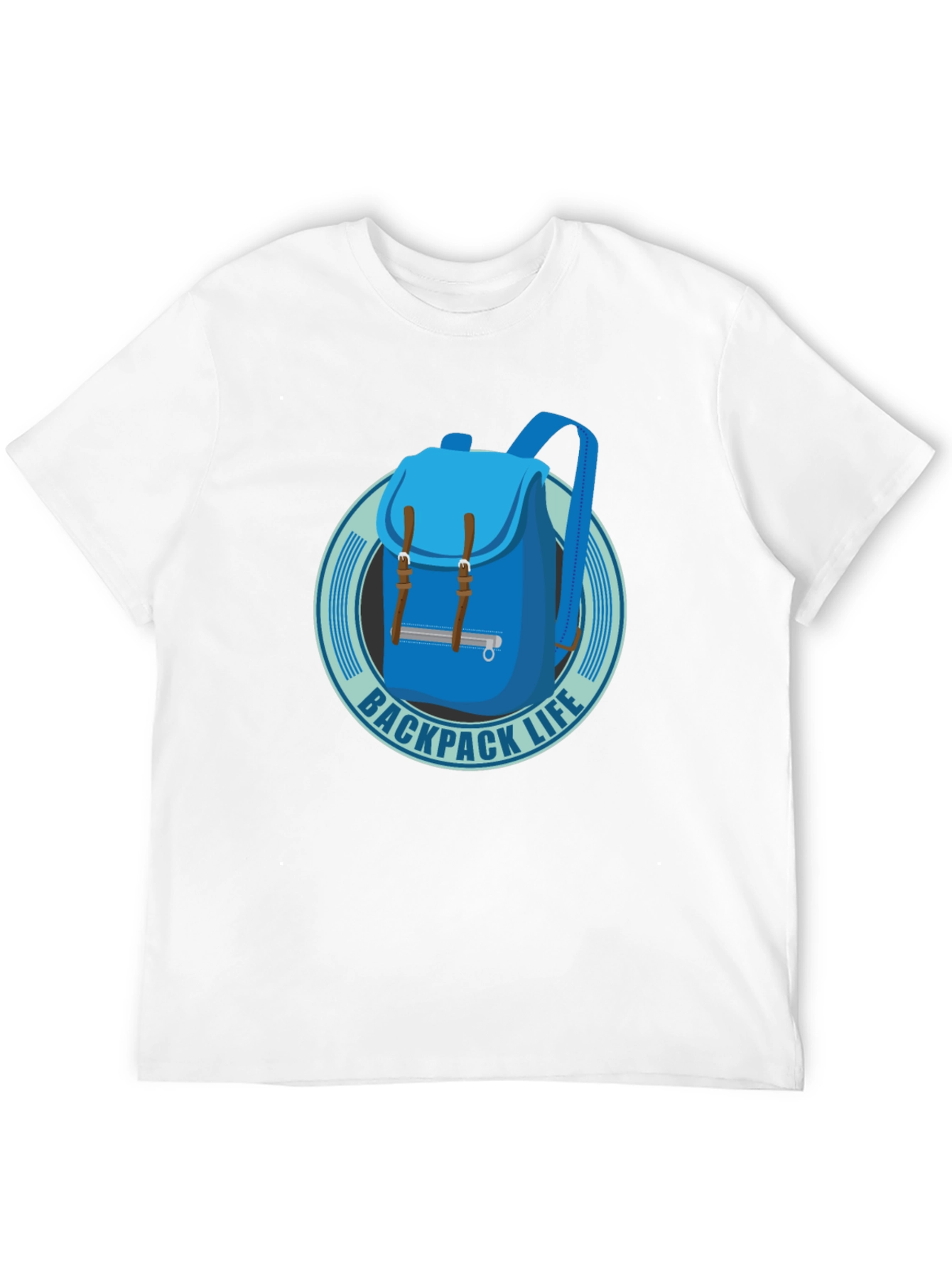 Backpack Life T-Shirt - Black Cotton Graphic Tee