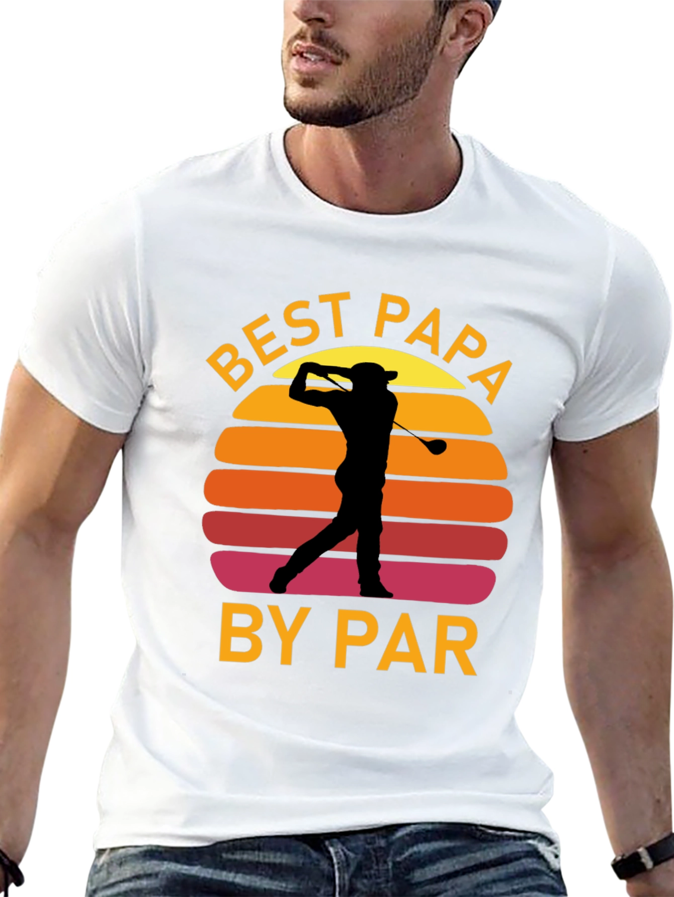 Best Papa By Par Golf T-Shirt - Mens