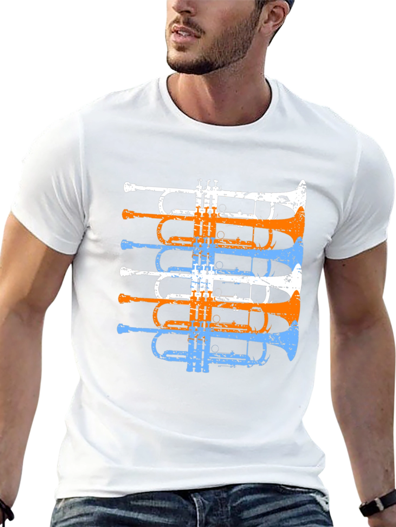 Trumpet Graphic Tee - Music Lovers T-Shirt
