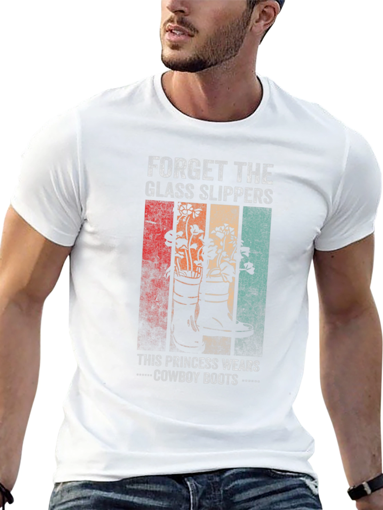 Forget the Glass Slippers Cowboy Boots T-Shirt