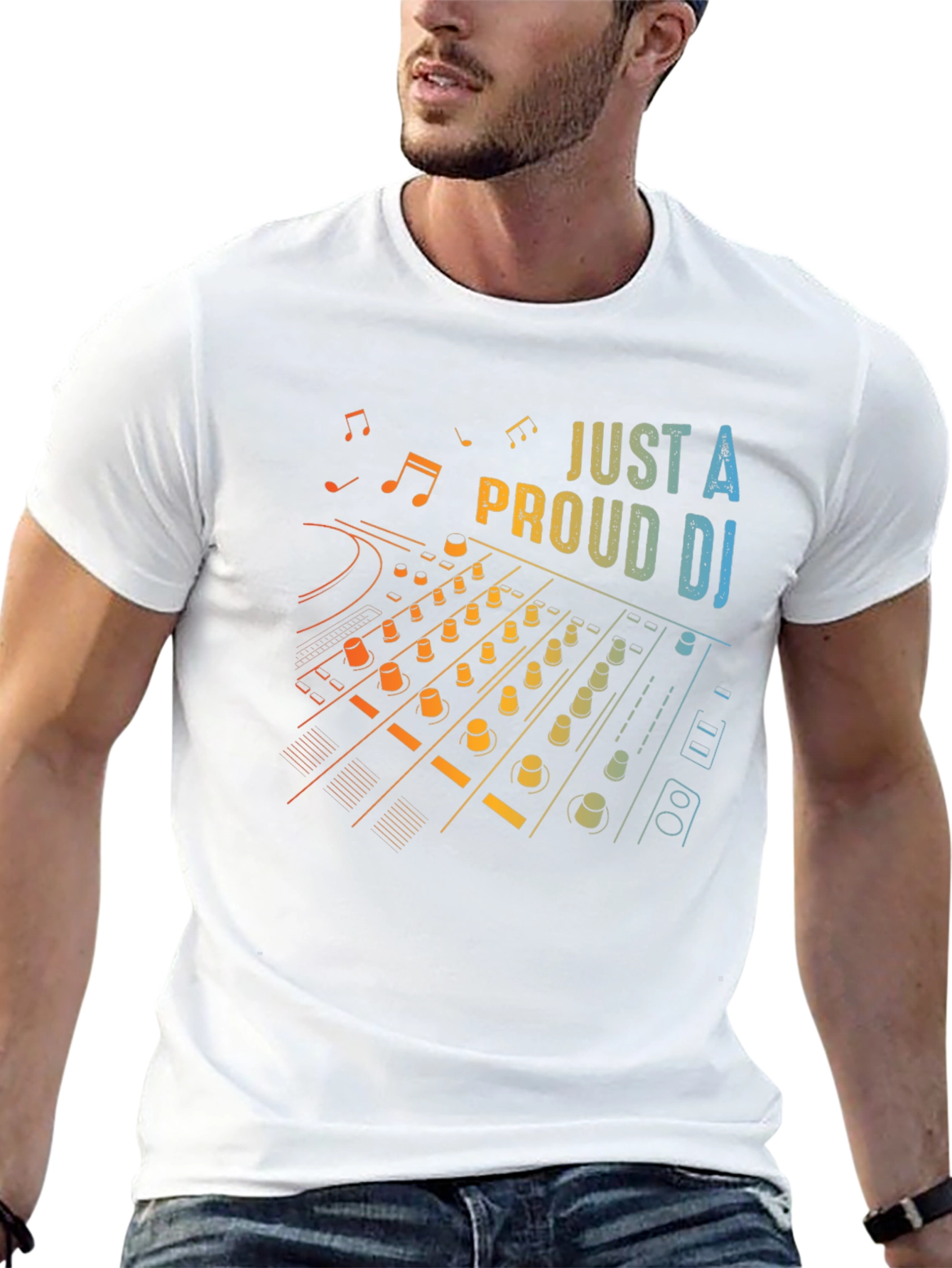 Proud DJ Mixer Graphic Tee - Black