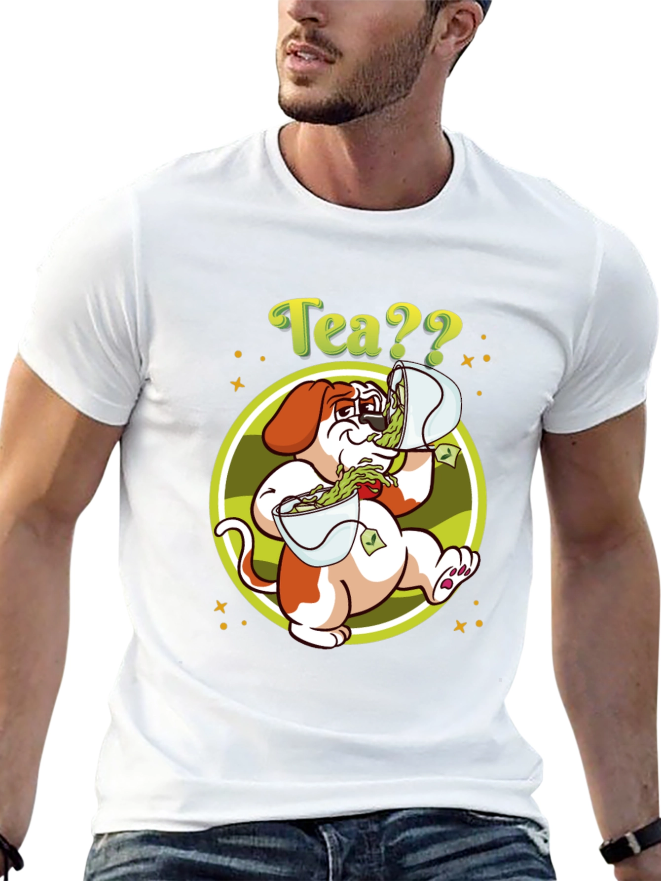 Tea?? Dog Graphic Tee