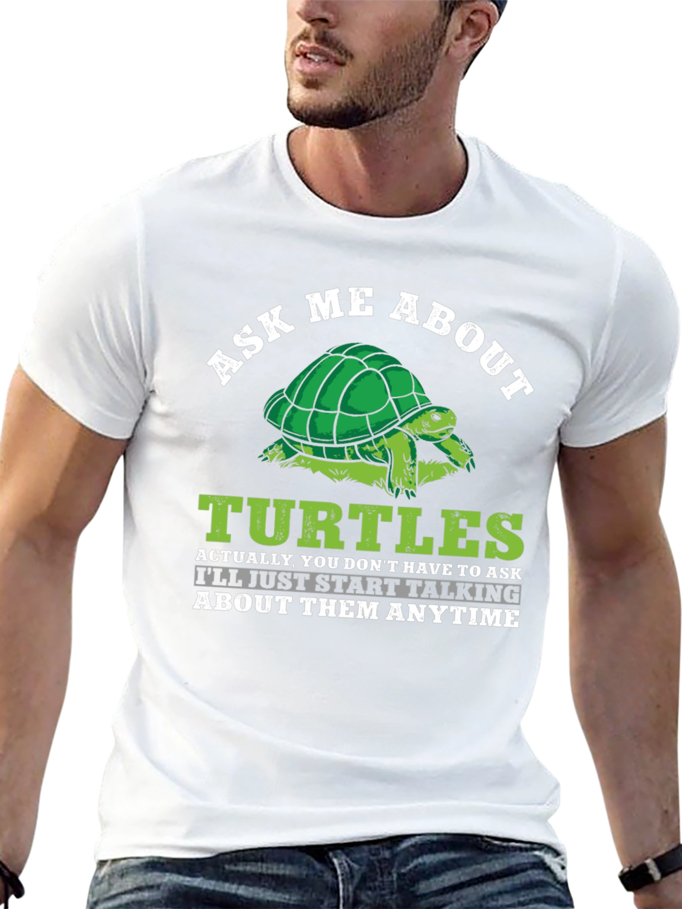 Ask Me About Turtles Graphic T-Shirt