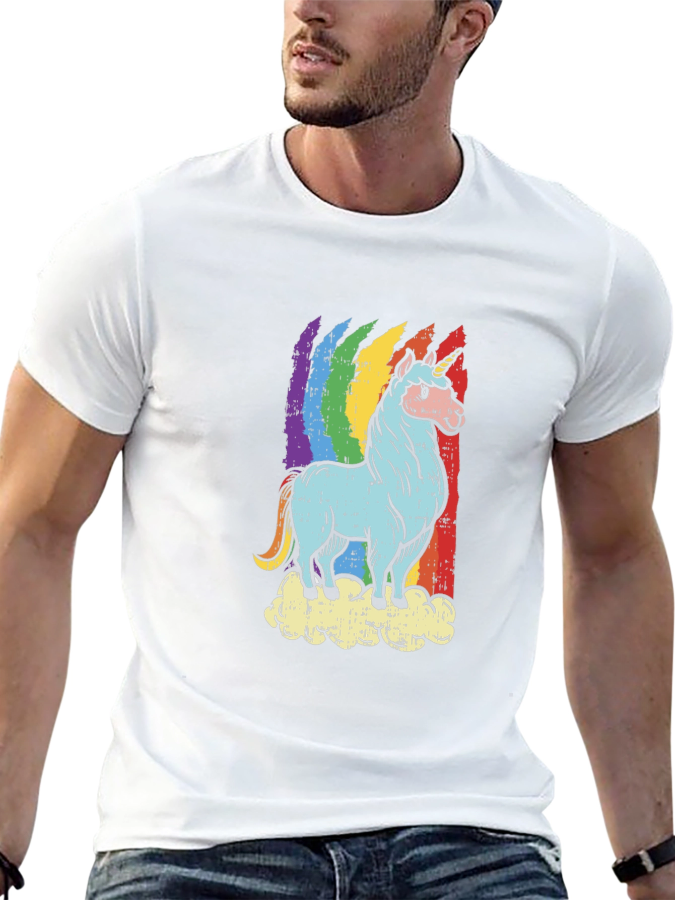 Rainbow Unicorn T-Shirt - Graphic Tee