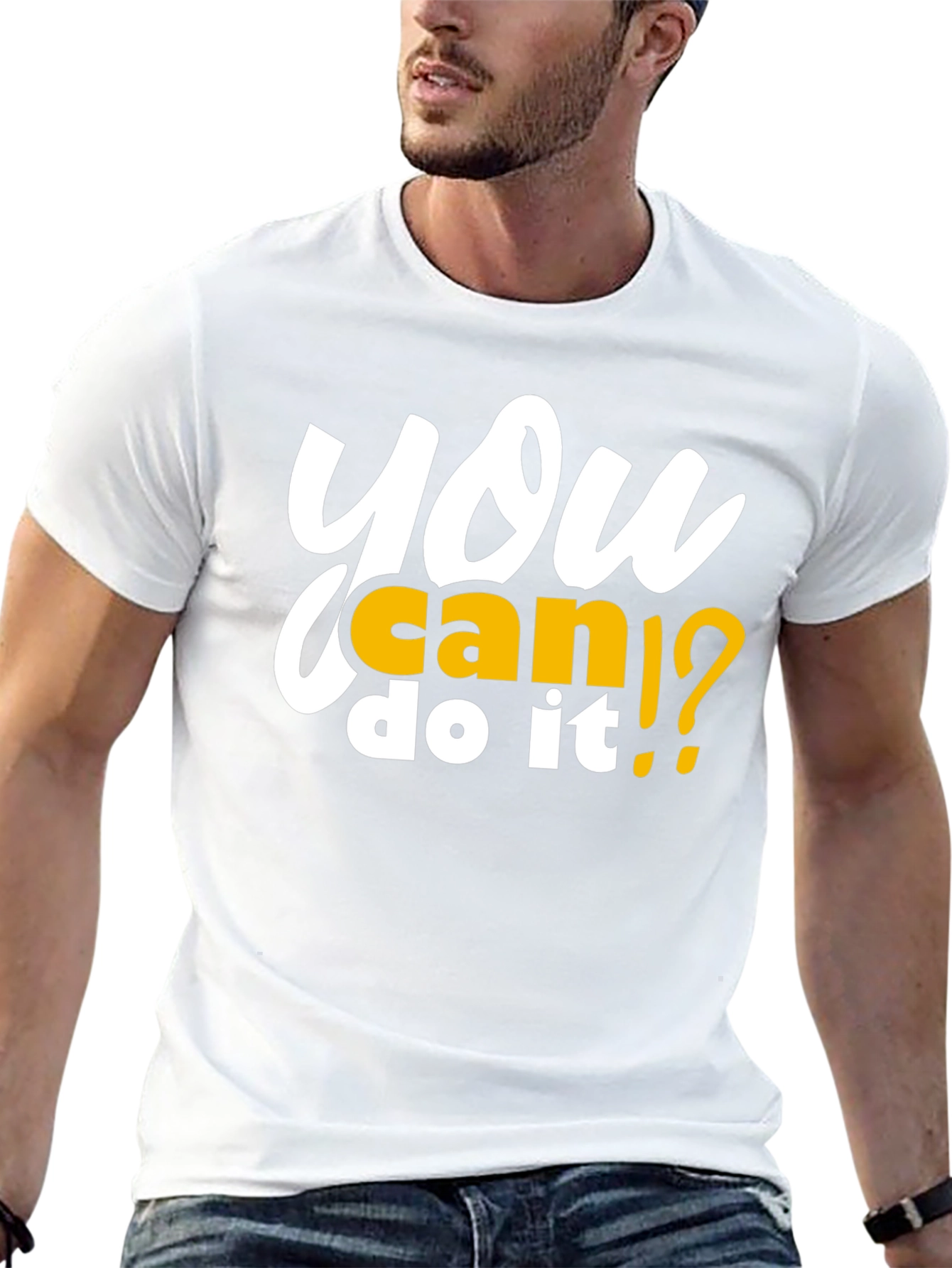 Motivational You Can Do It Black T-Shirt