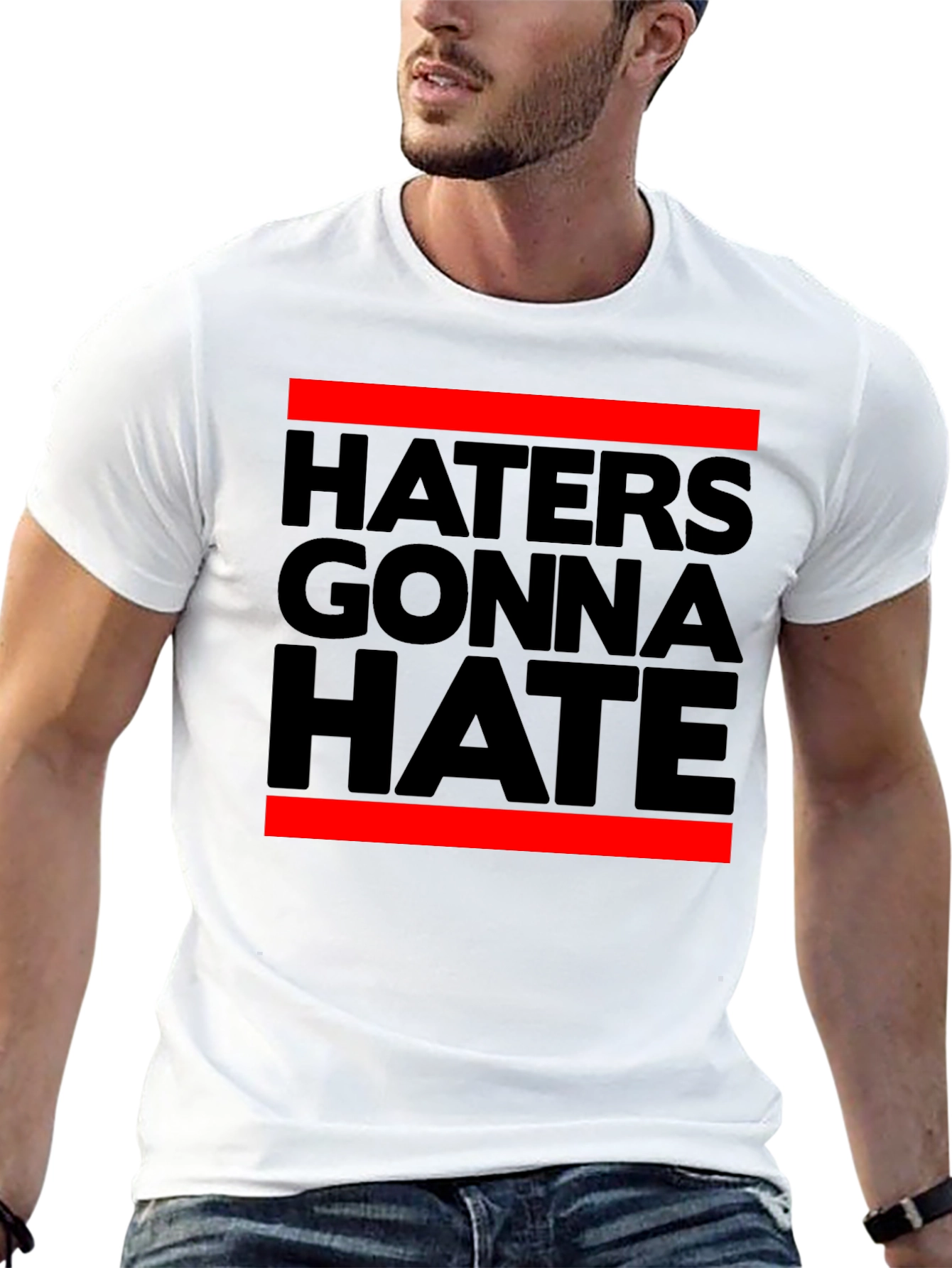 Haters Gonna Hate Black Graphic Tee