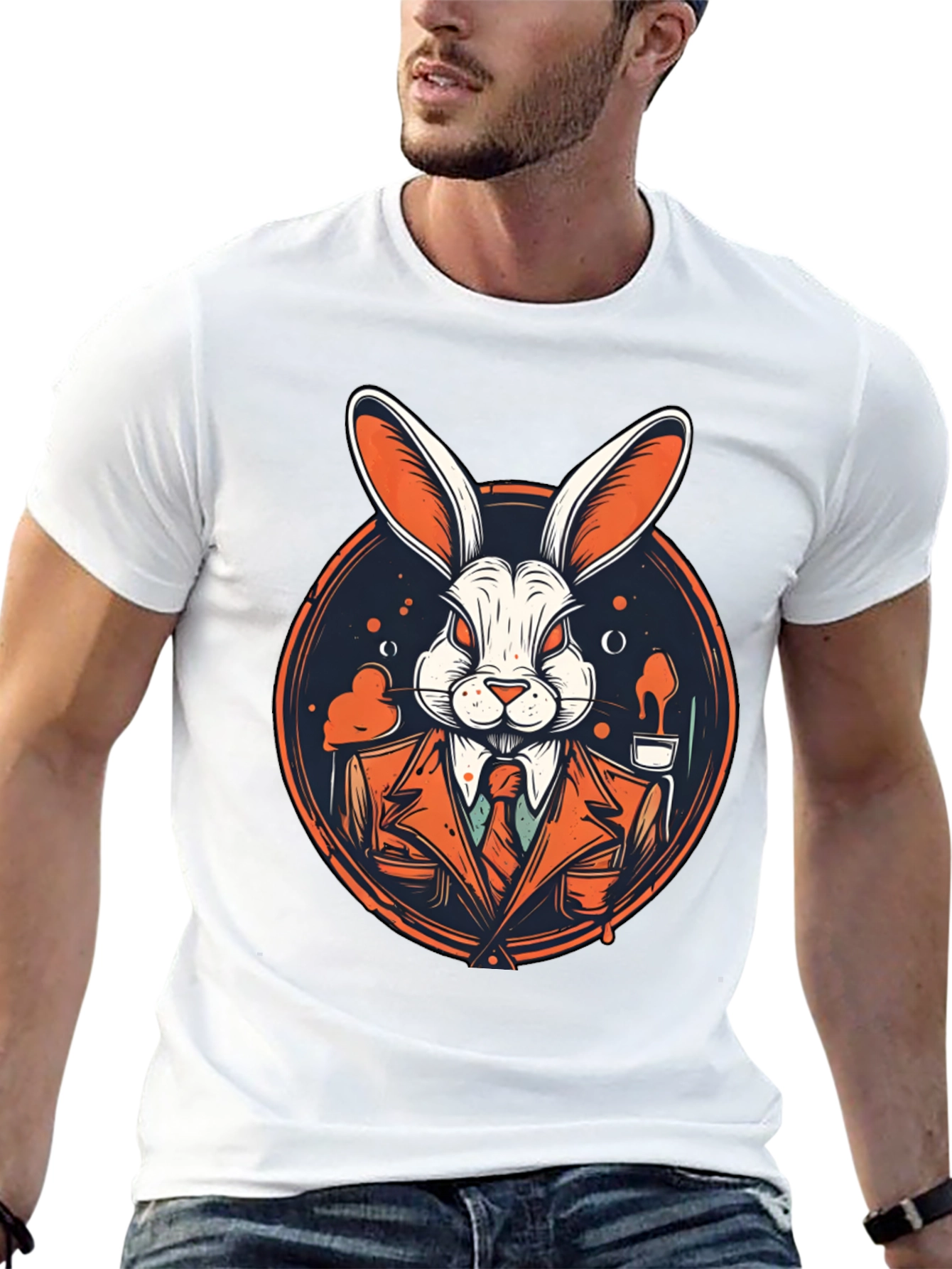 Rabbit Gangster Graphic Tee