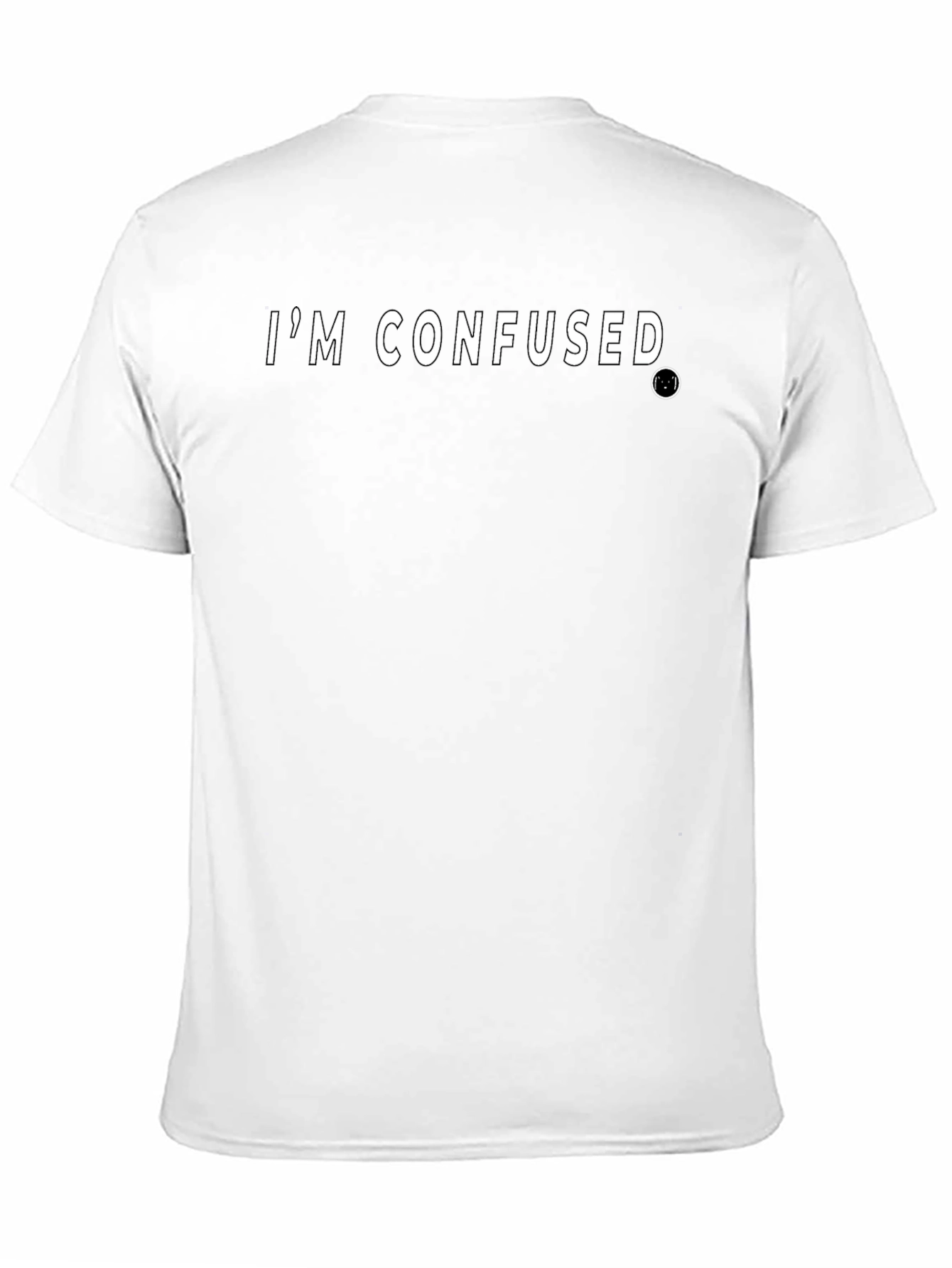 Im Confused Graphic Tee - Black Cotton T-Shirt