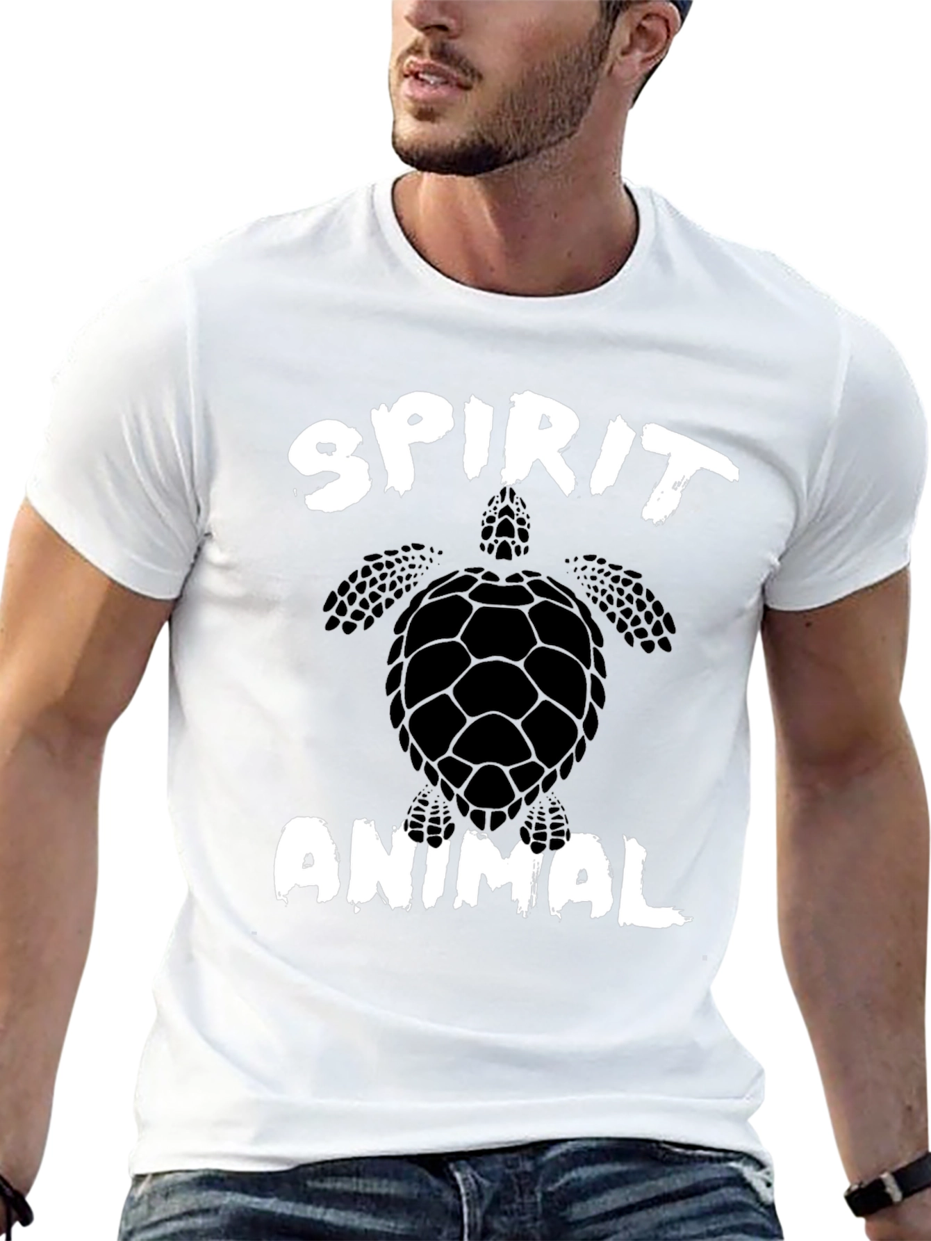 Spirit Animal Turtle Graphic Tee - Casual Style