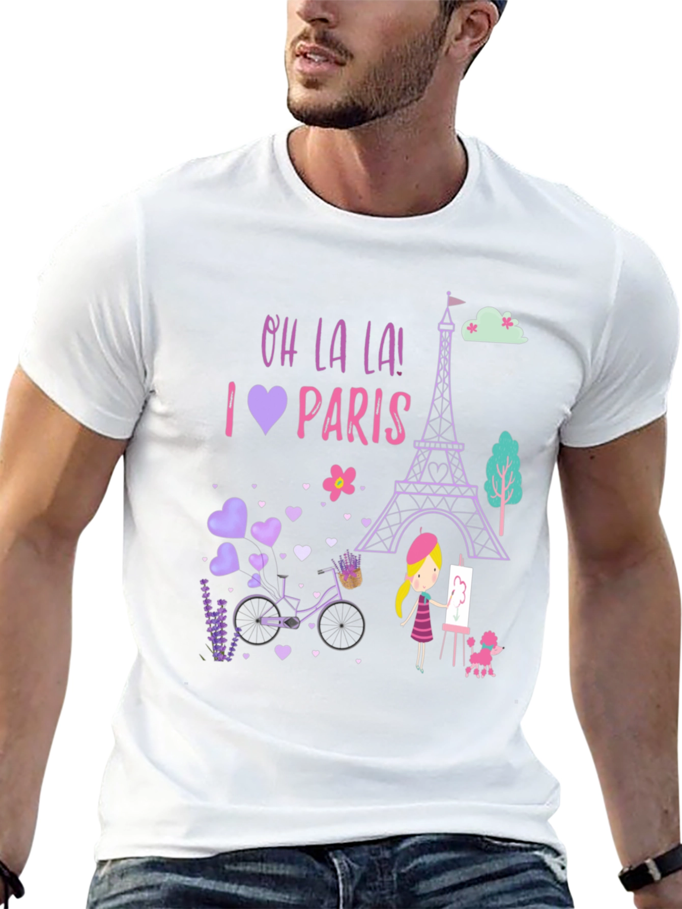 Oh La La! I Love Paris Graphic Tee