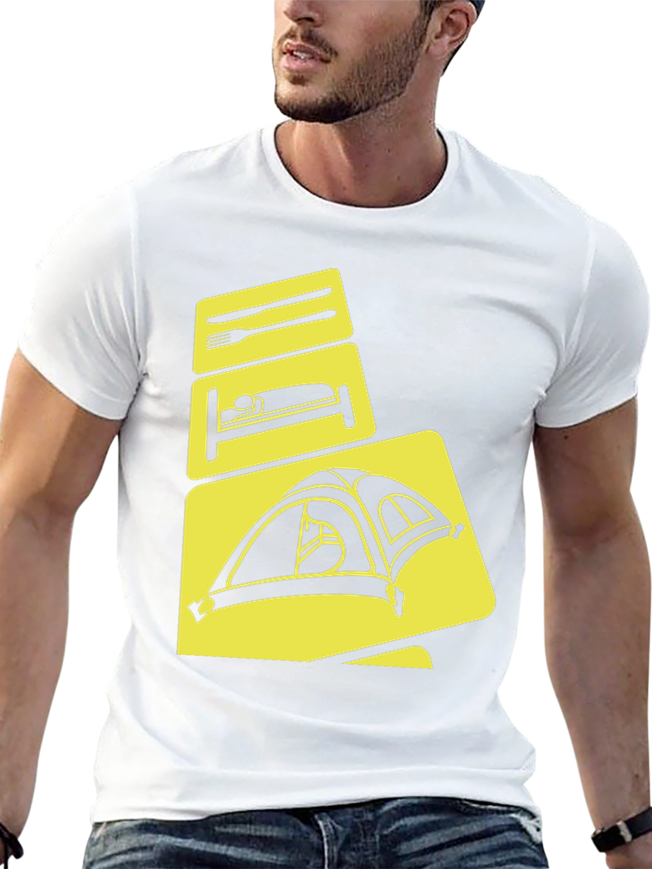 Camping Mode T-Shirt: Eat Sleep Tent Repeat
