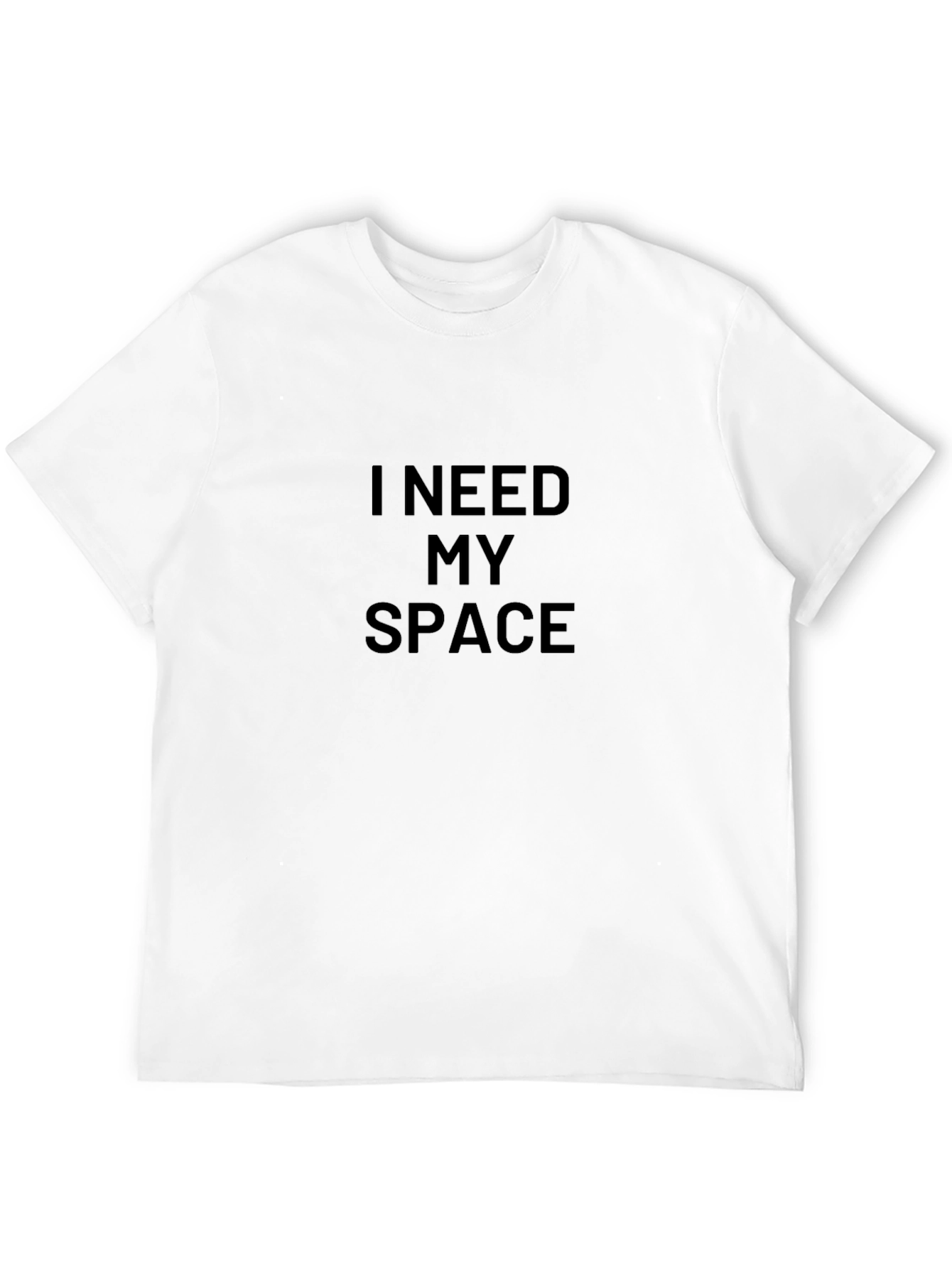 I Need My Space Black T-Shirt
