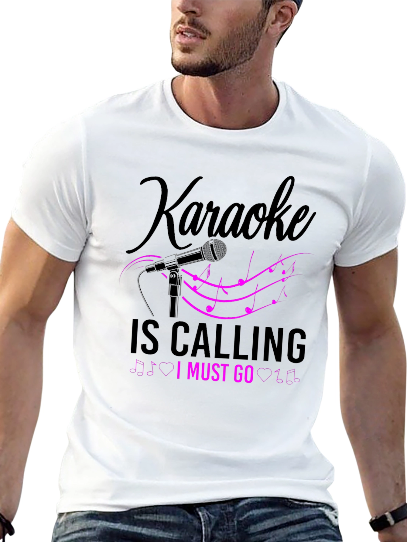 Karaoke is Calling Mens T-Shirt