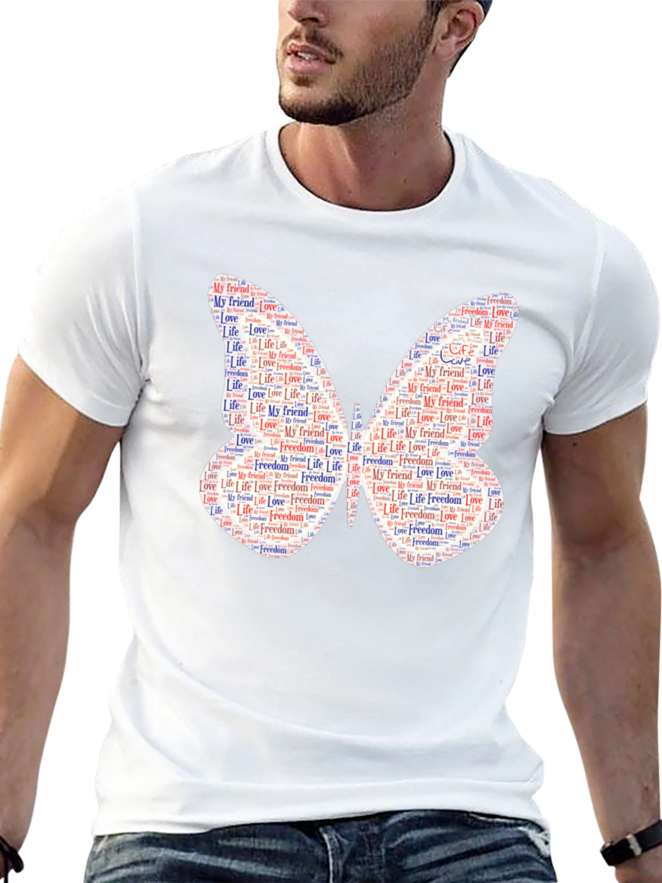 Butterfly Words Graphic Tee