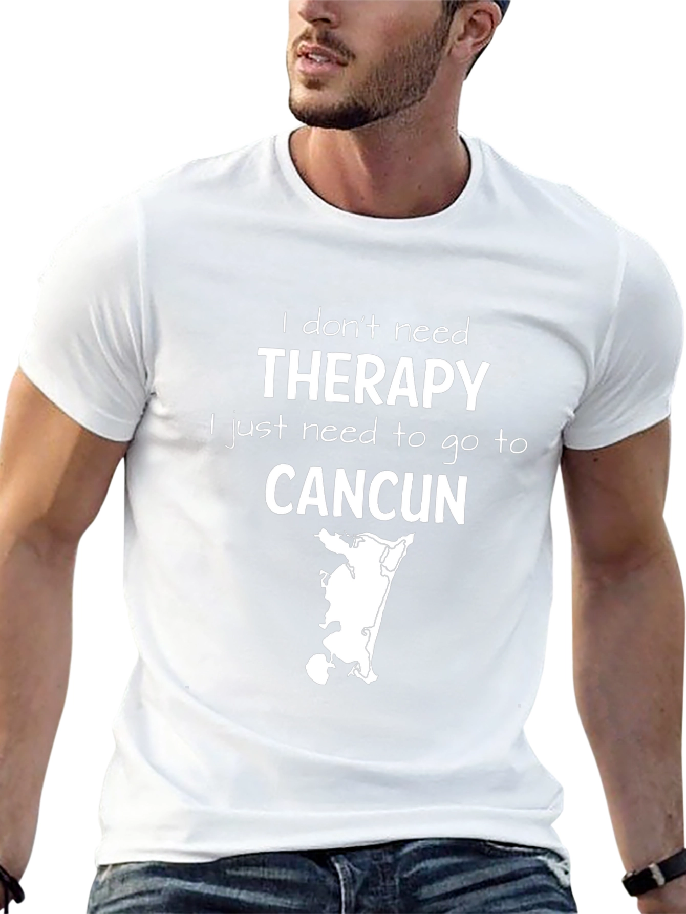 Therapy Cancun Black Graphic T-Shirt