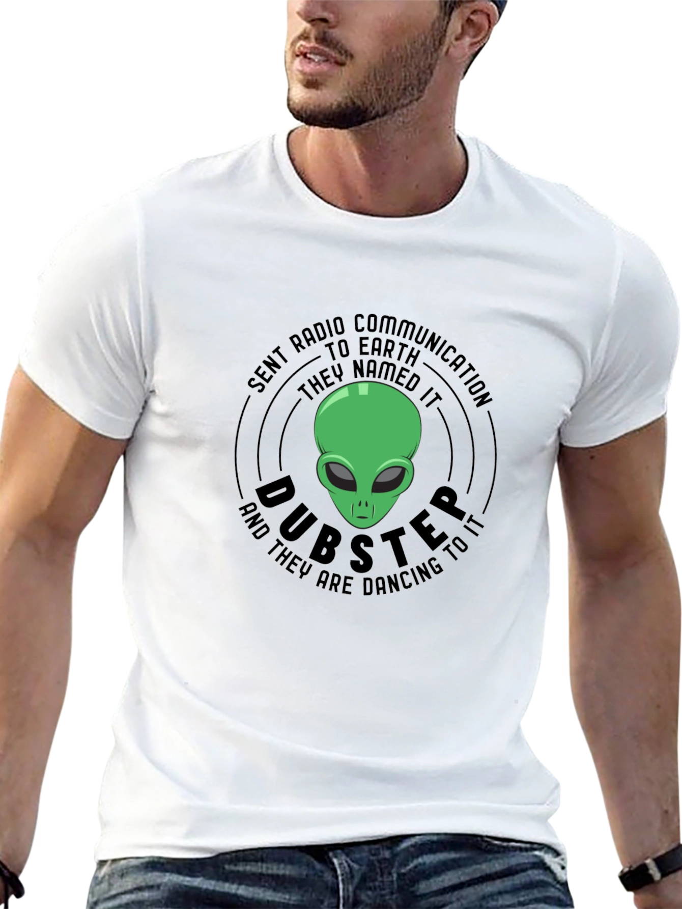 Dubstep Alien T-Shirt - Radio Communication Design