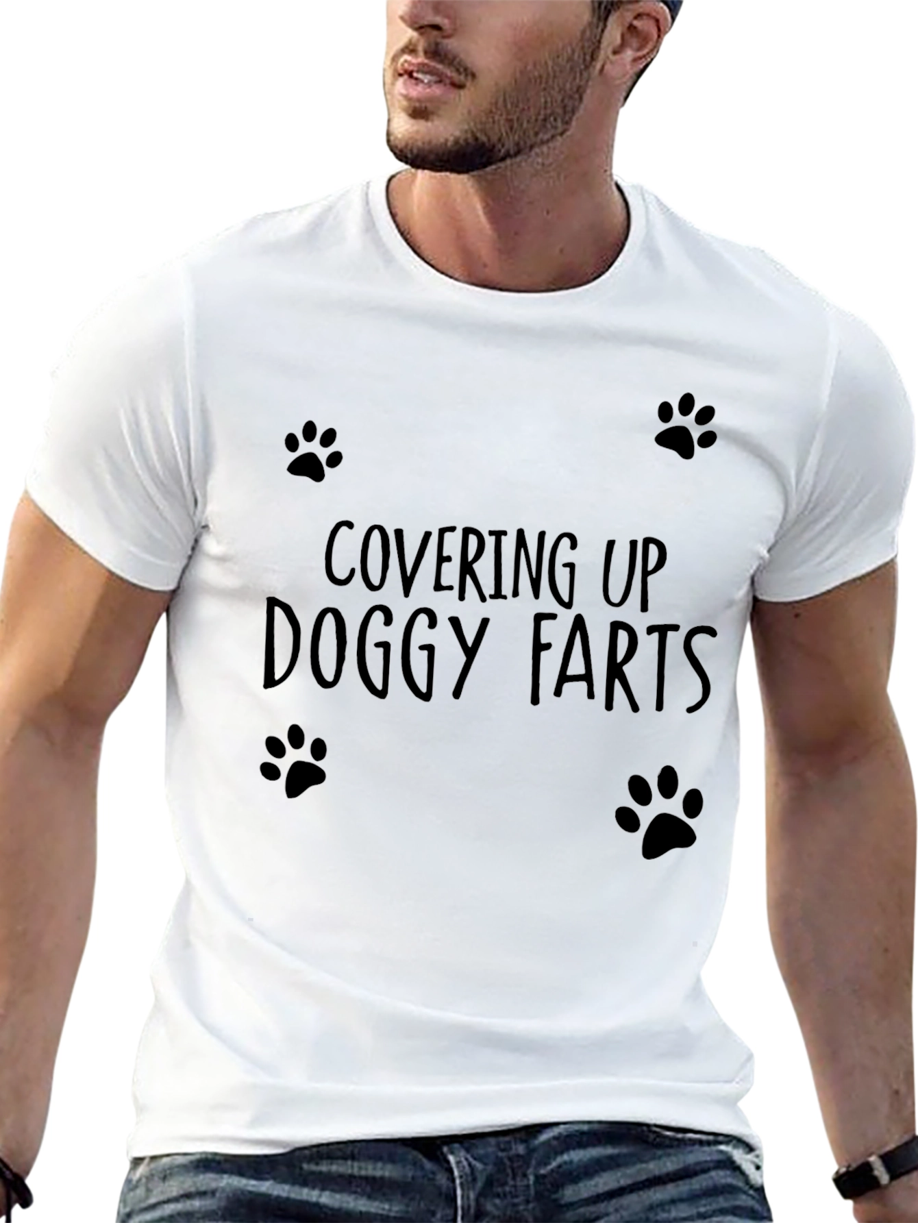 Covering Up Doggy Farts Graphic Tee