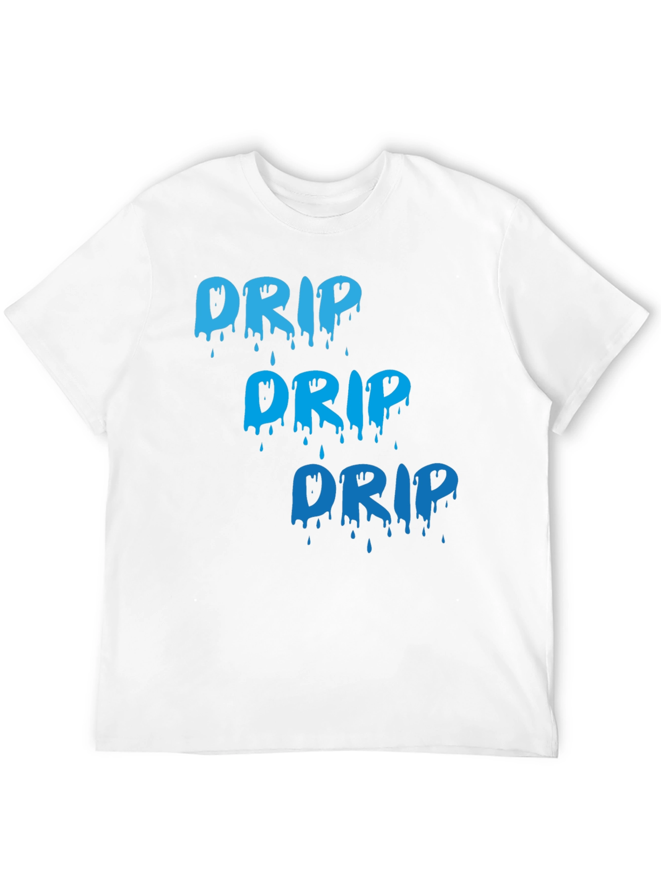 Mens Black Drip Graphic Tee