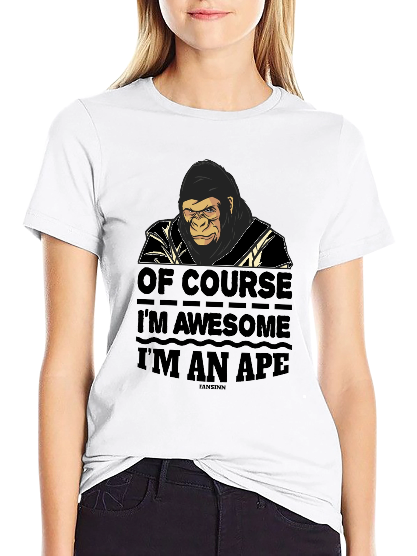 Awesome Ape Graphic Tee - Mens Black T-Shirt