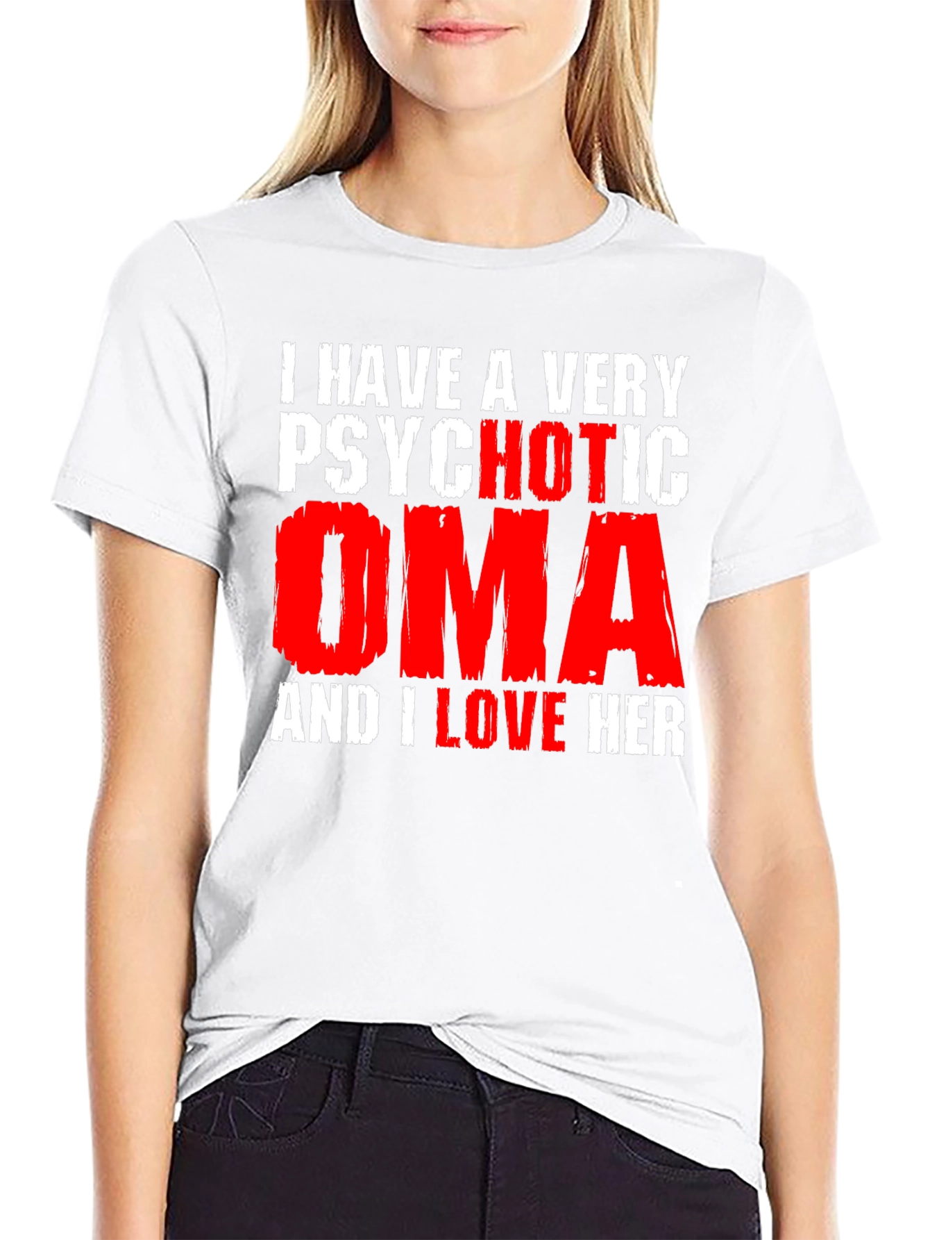Psychotic Oma Novelty Graphic T-Shirt