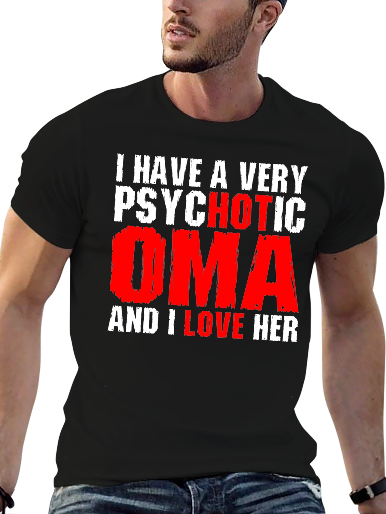 Psychotic Oma Novelty Graphic T-Shirt